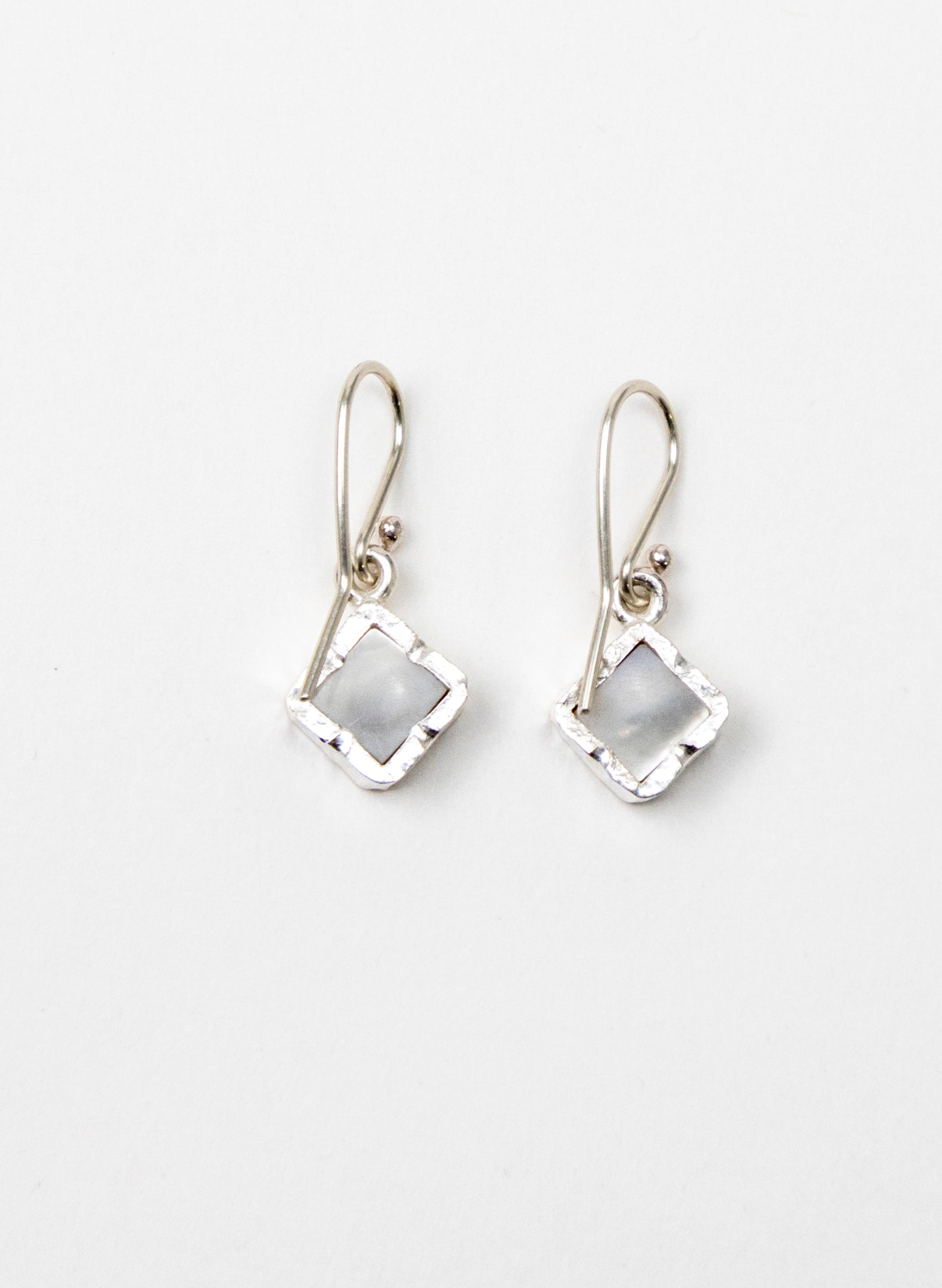 Square Mother of Pearl Earrings