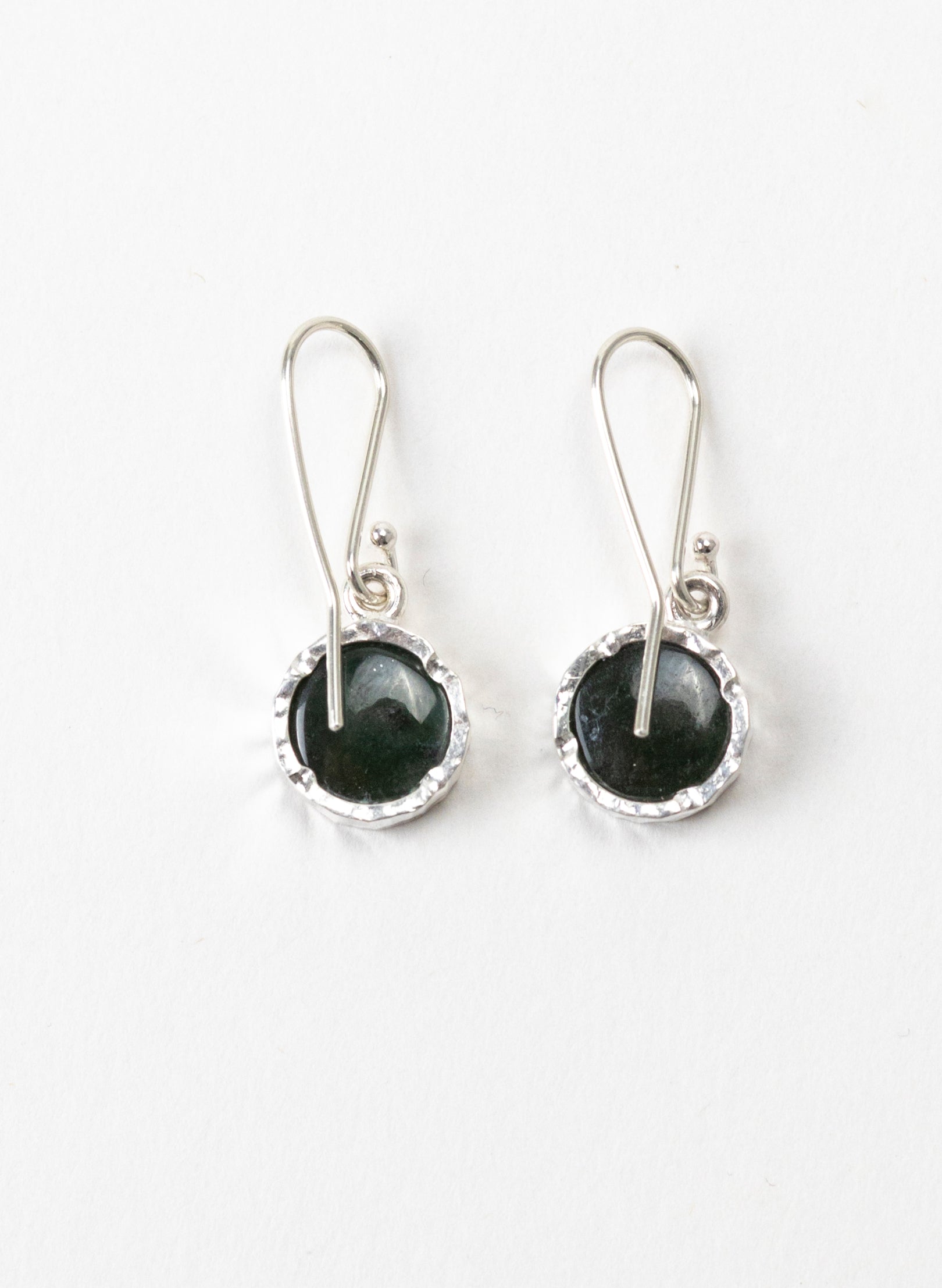 Round Pounamu Earrings