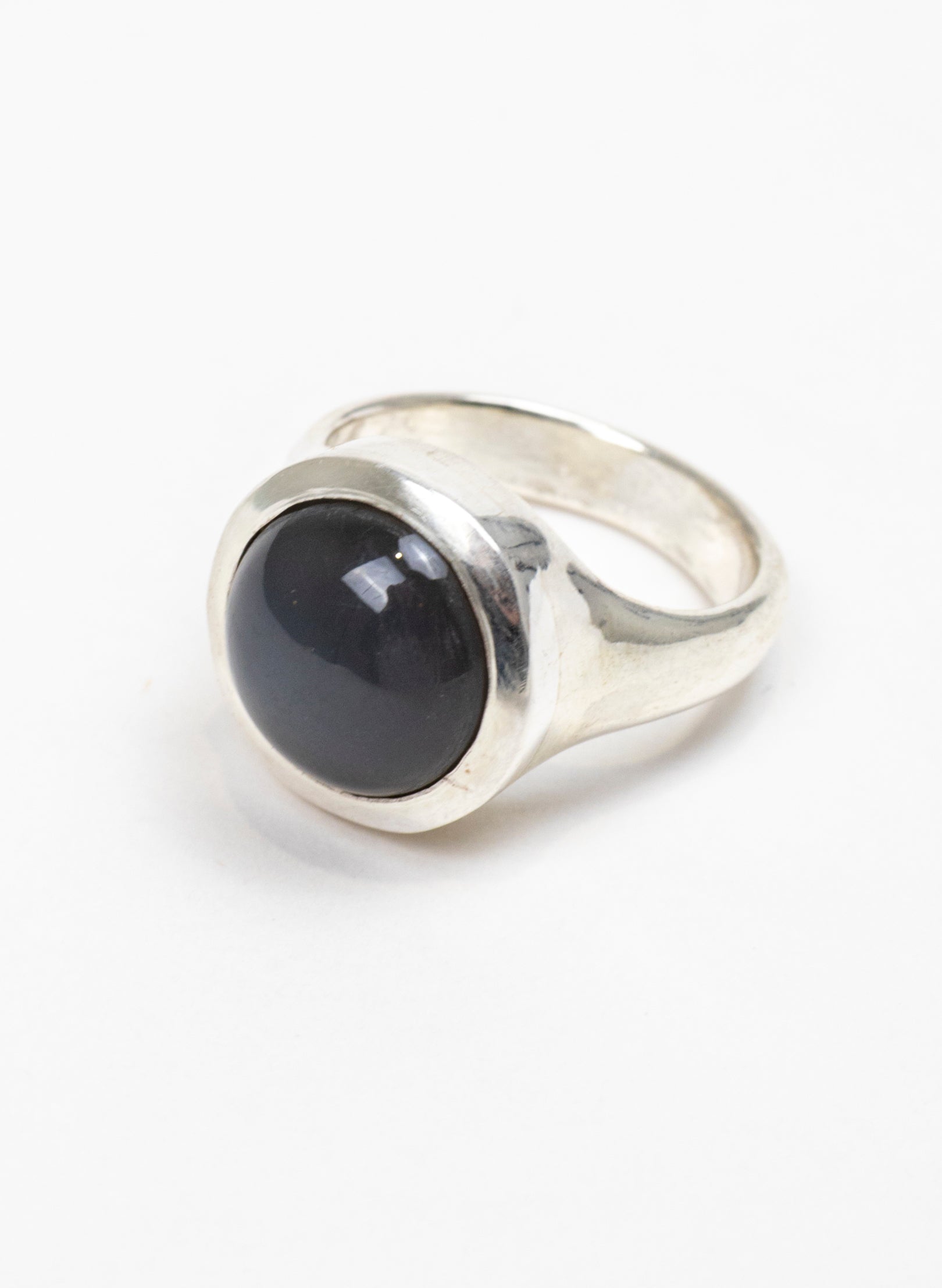 Silver Grey Moonstone Ring