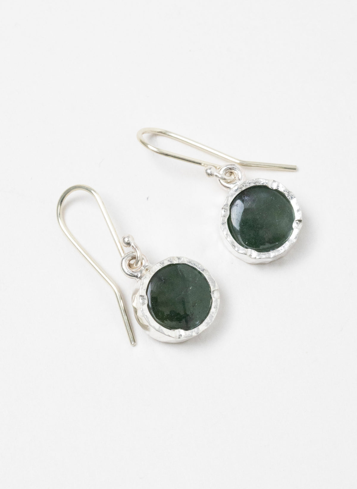 Round Pounamu Earrings