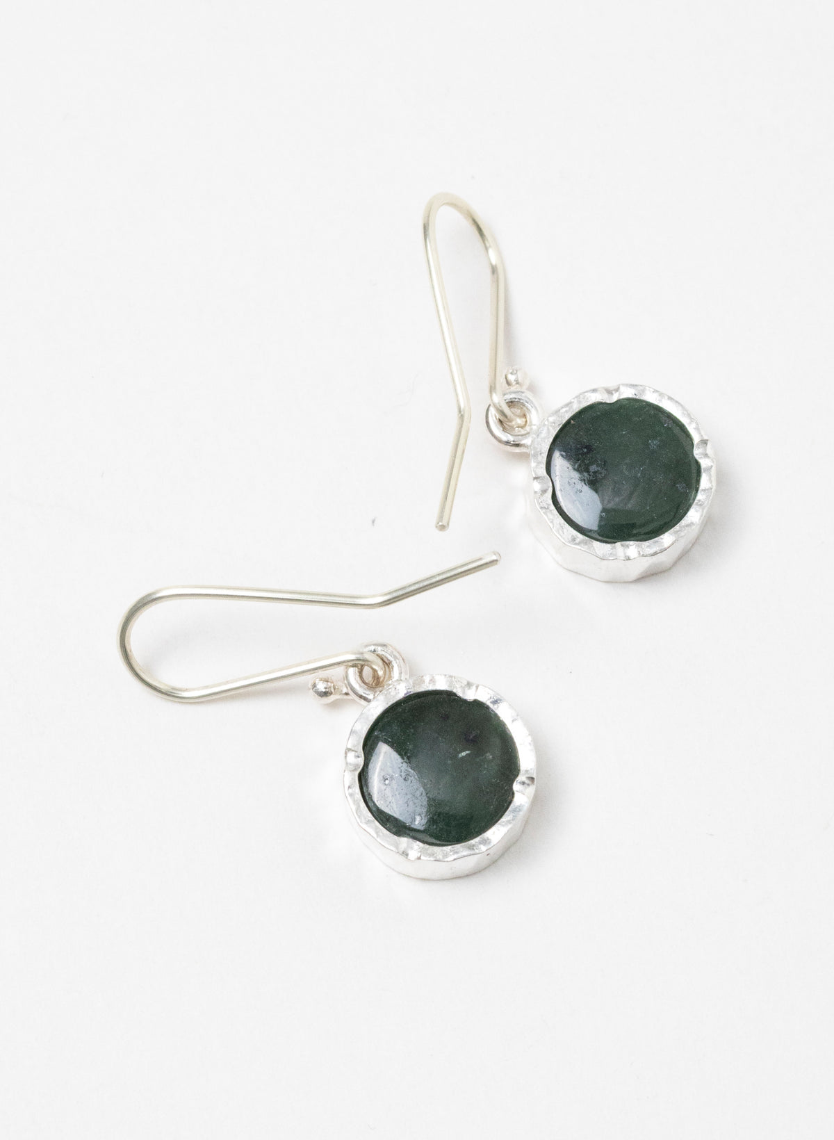 Round Pounamu Earrings