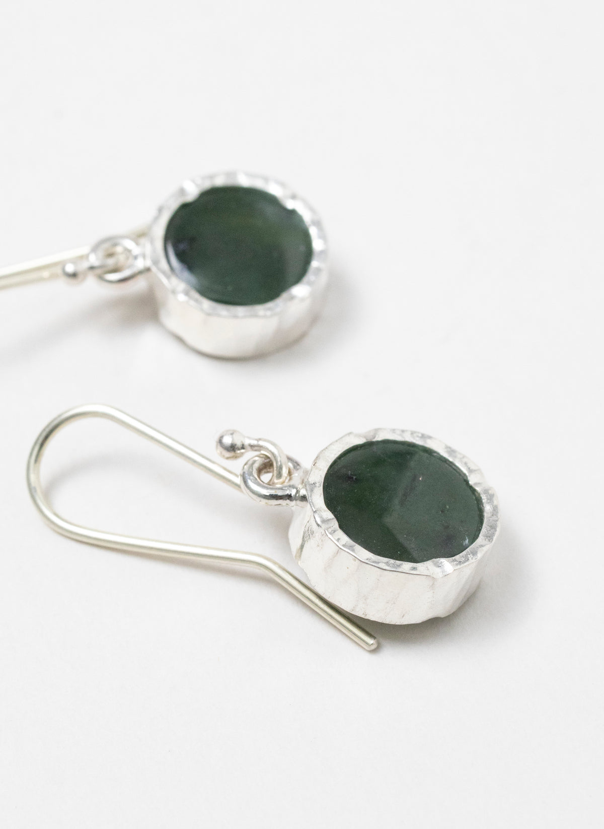 Round Pounamu Earrings