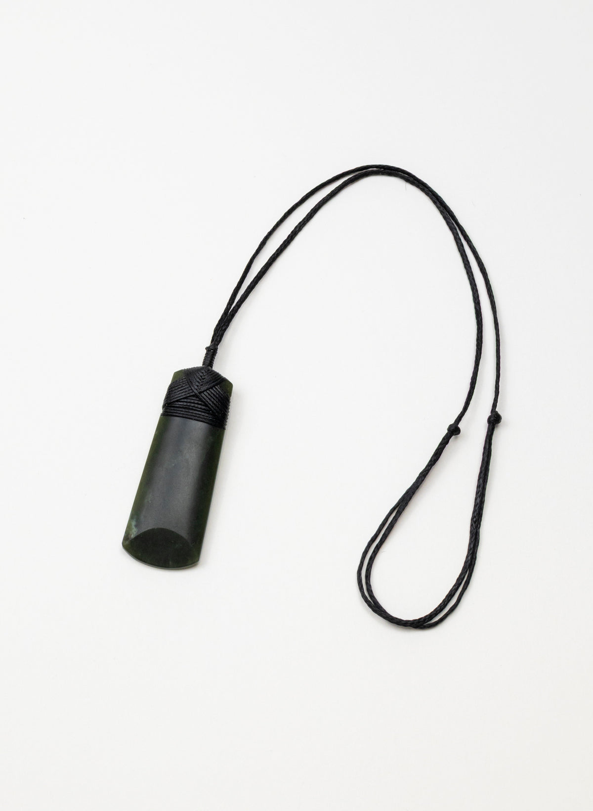 Kawakawa Pounamu Cross Bound Toki Pendant