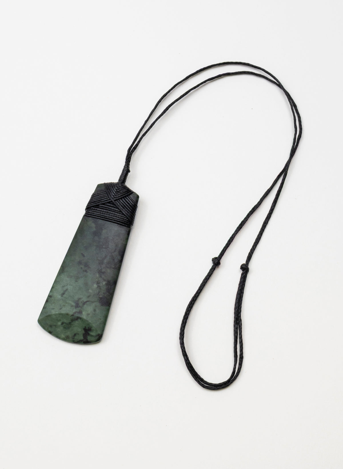 Tangiwai Pounamu Cross Bound Toki Pendant