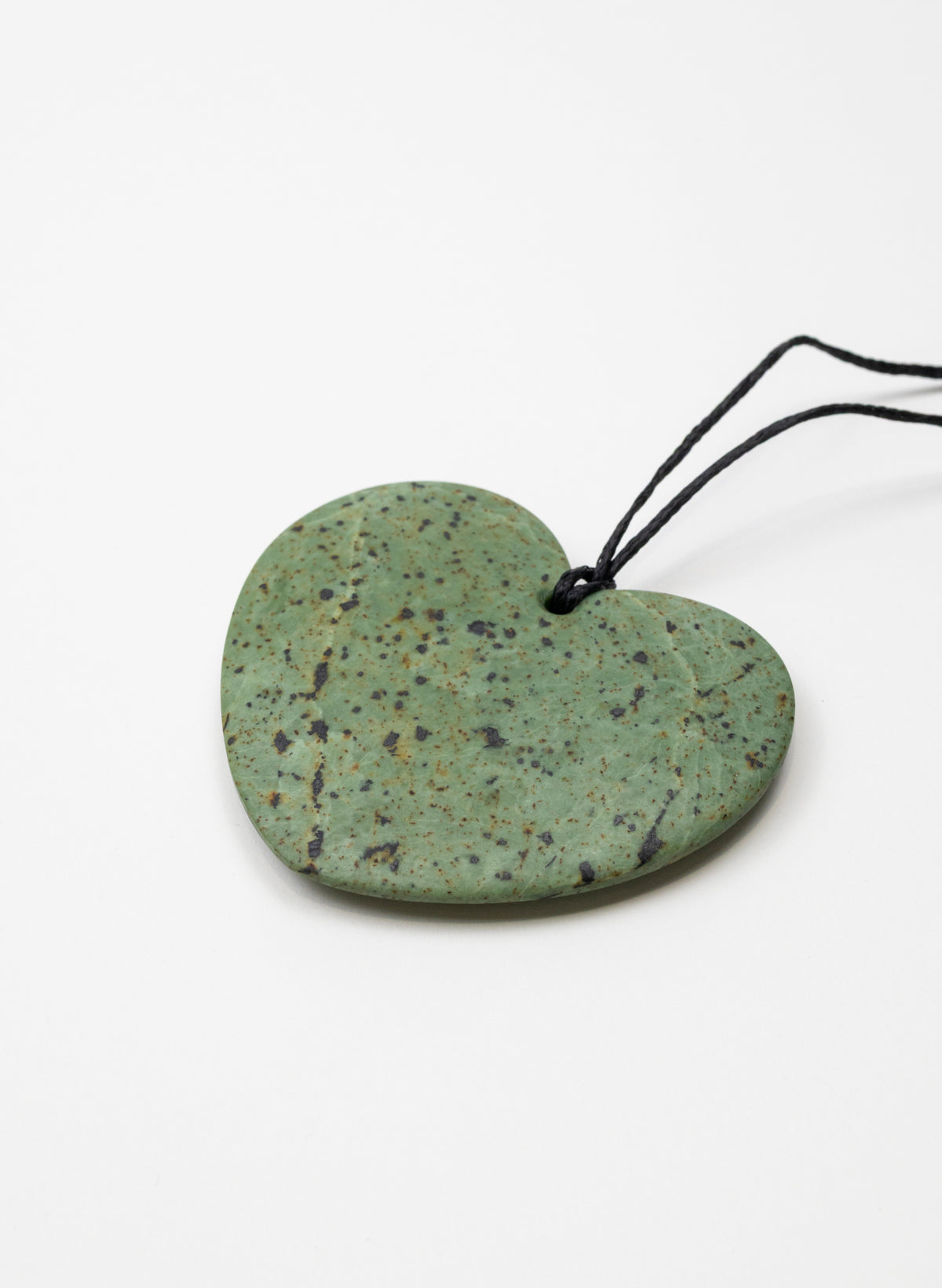 Raukaraka Pounamu Heart Pendant