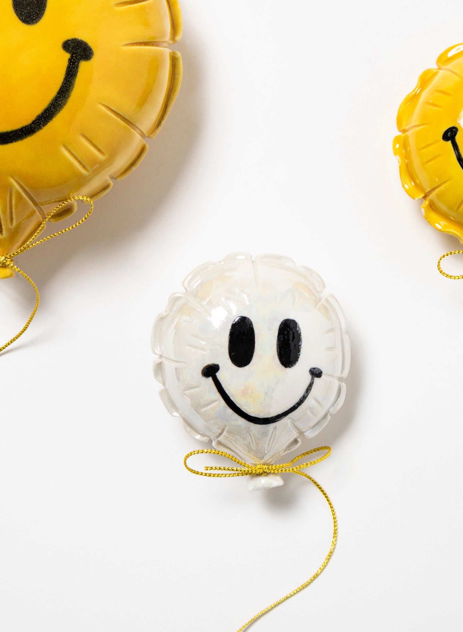 Mini Ceramic Balloon Smiley Face