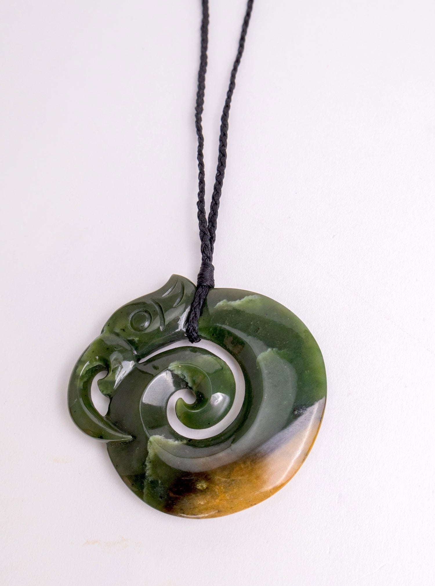 Carved Pounamu Manaia Pendant