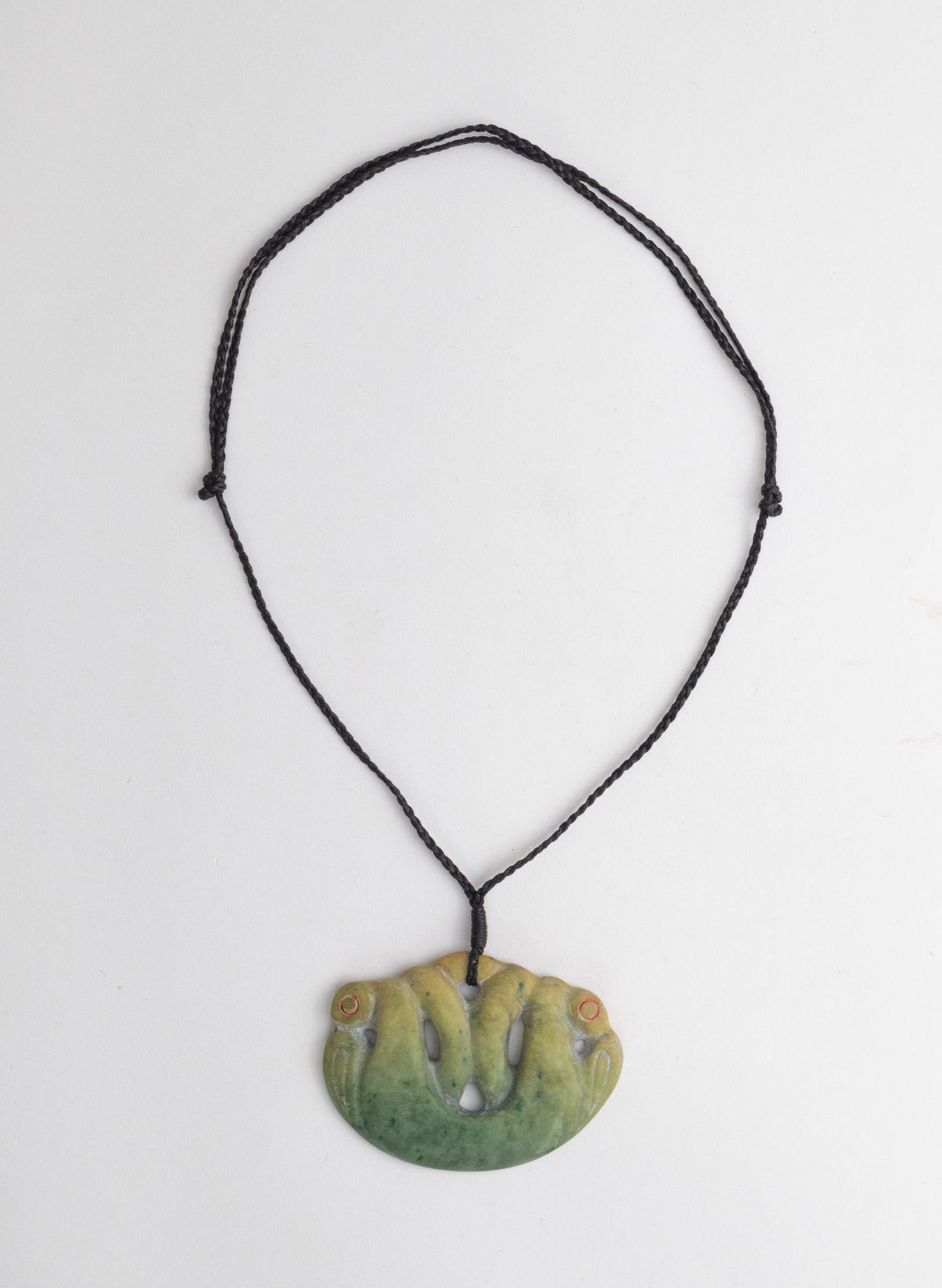 Carved Pounamu Pekapeka Pendant