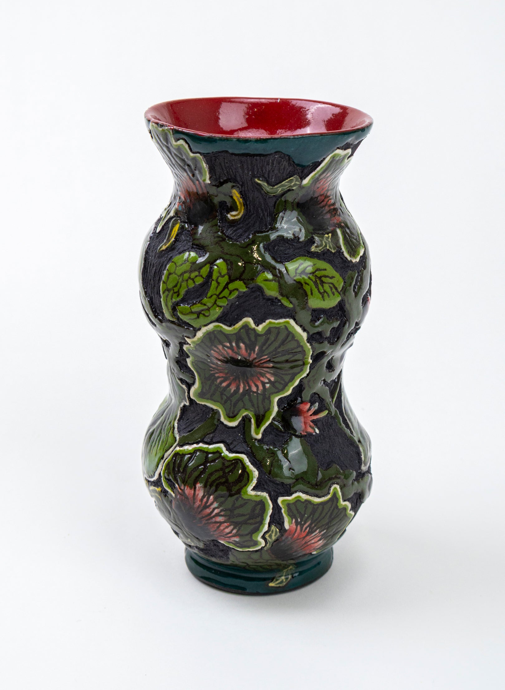 Thistles and Crab Apples Vase