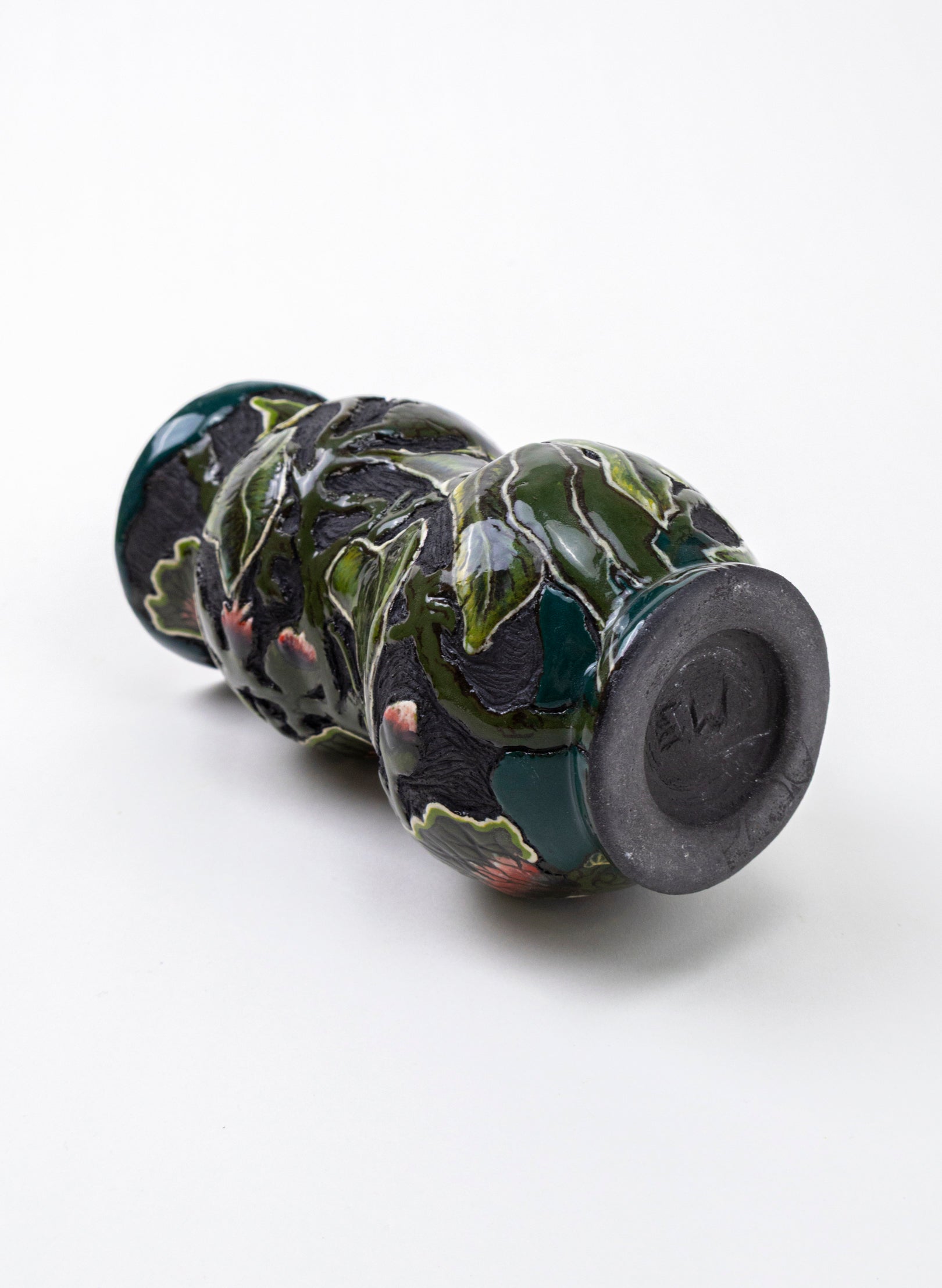 Thistles and Crab Apples Vase