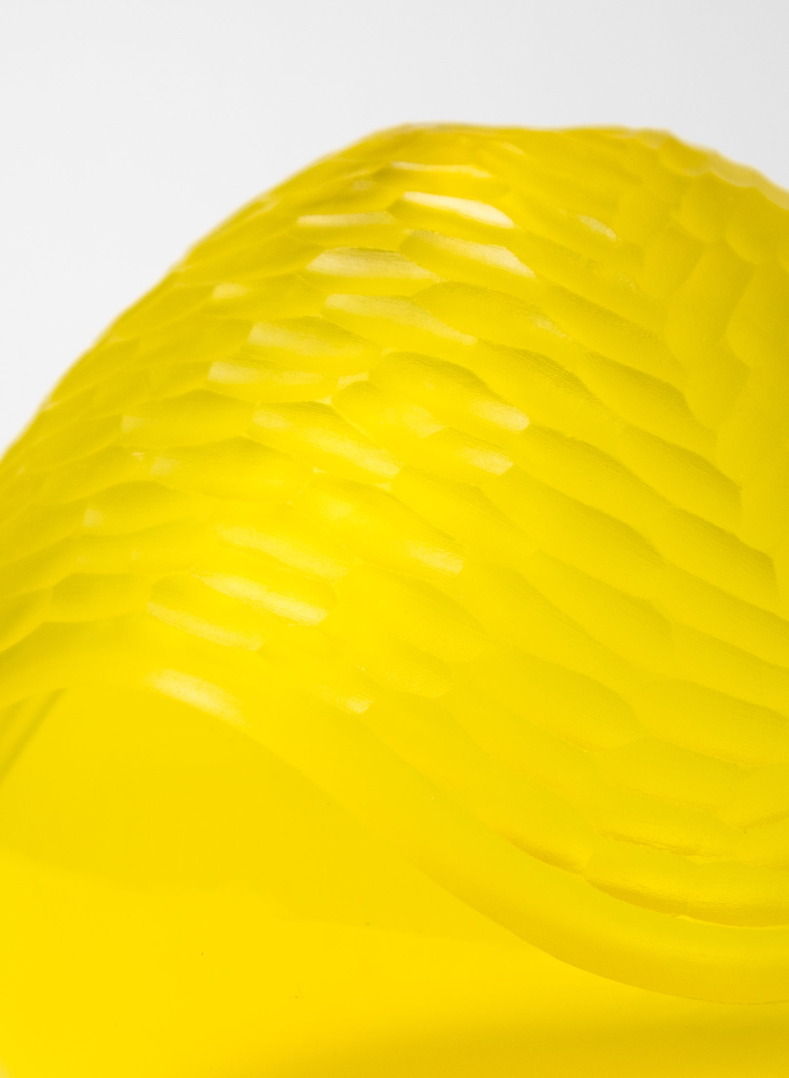 Yellow Carved Vessel