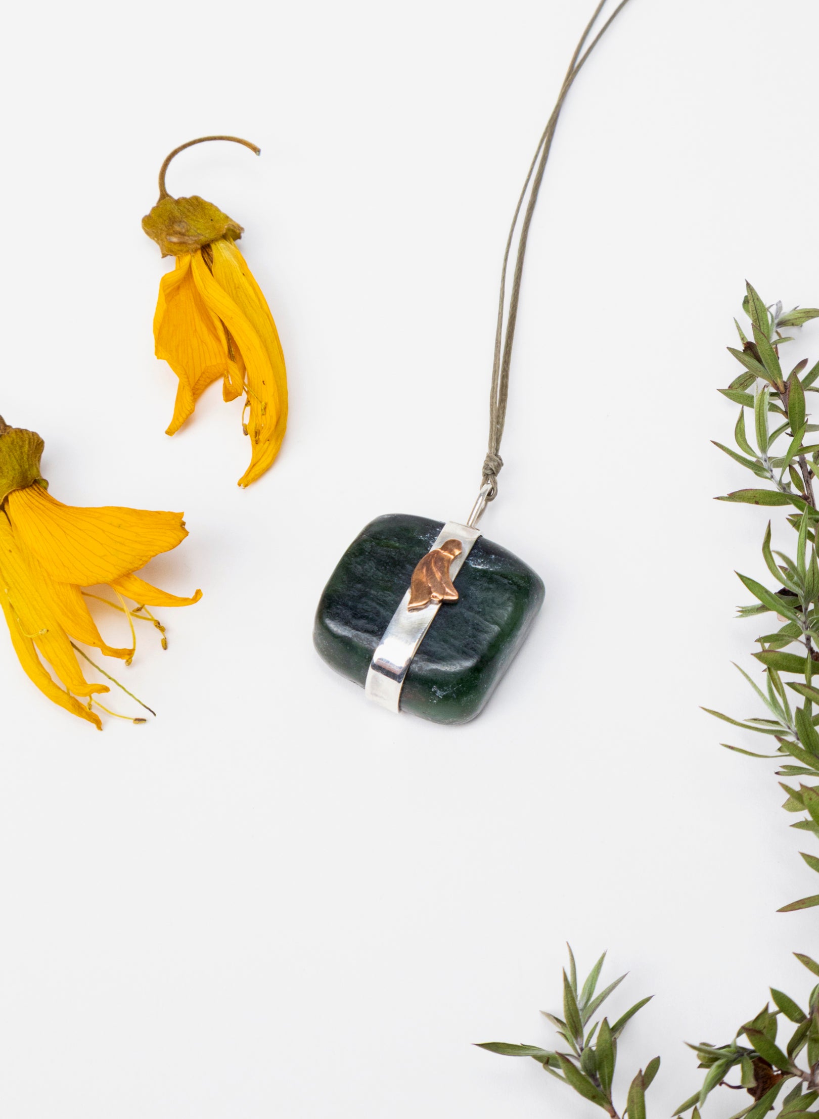 Down to Earth Kōwhai Pendant Necklace