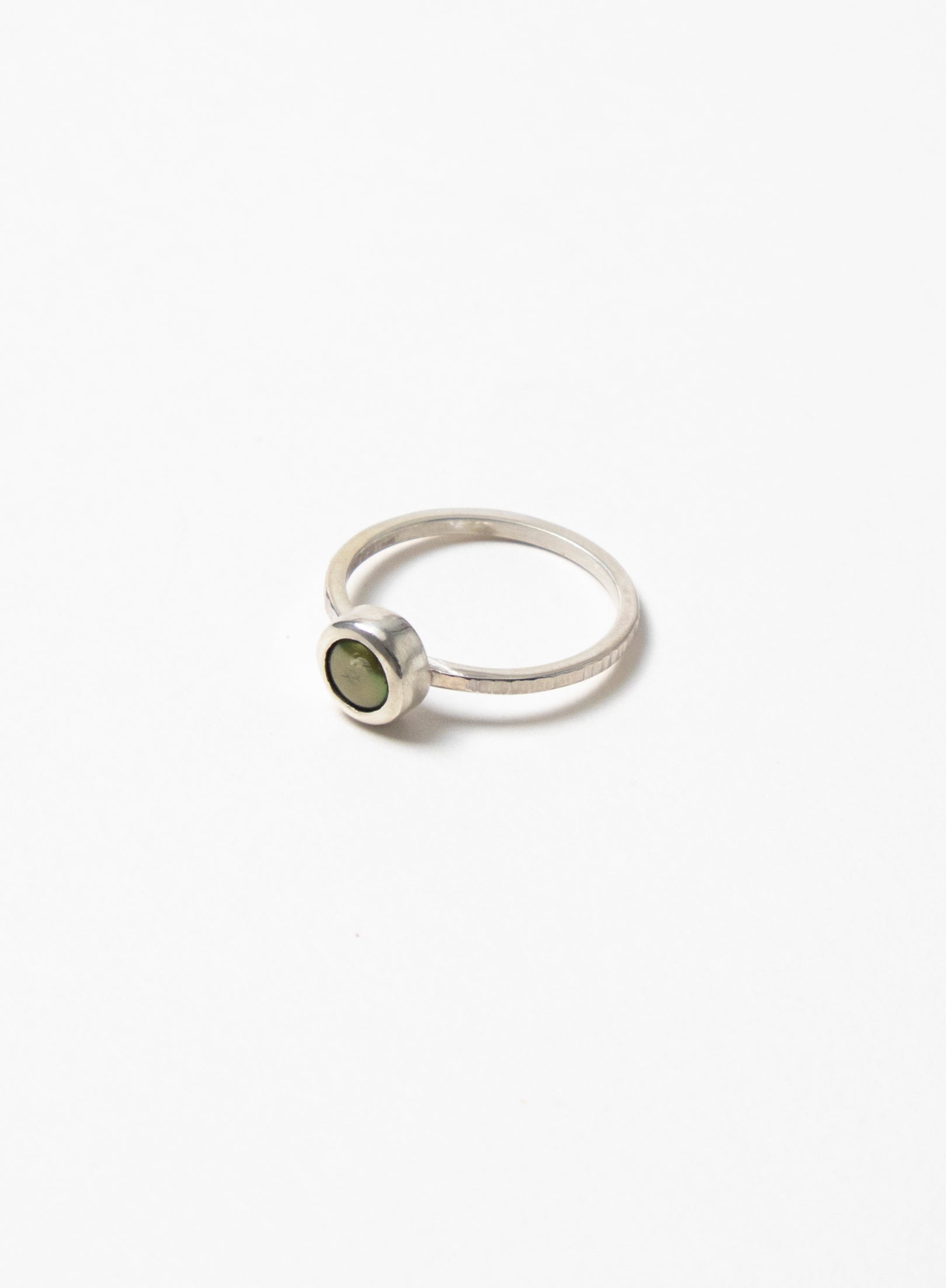 Sterling Silver Green Pearl Ring