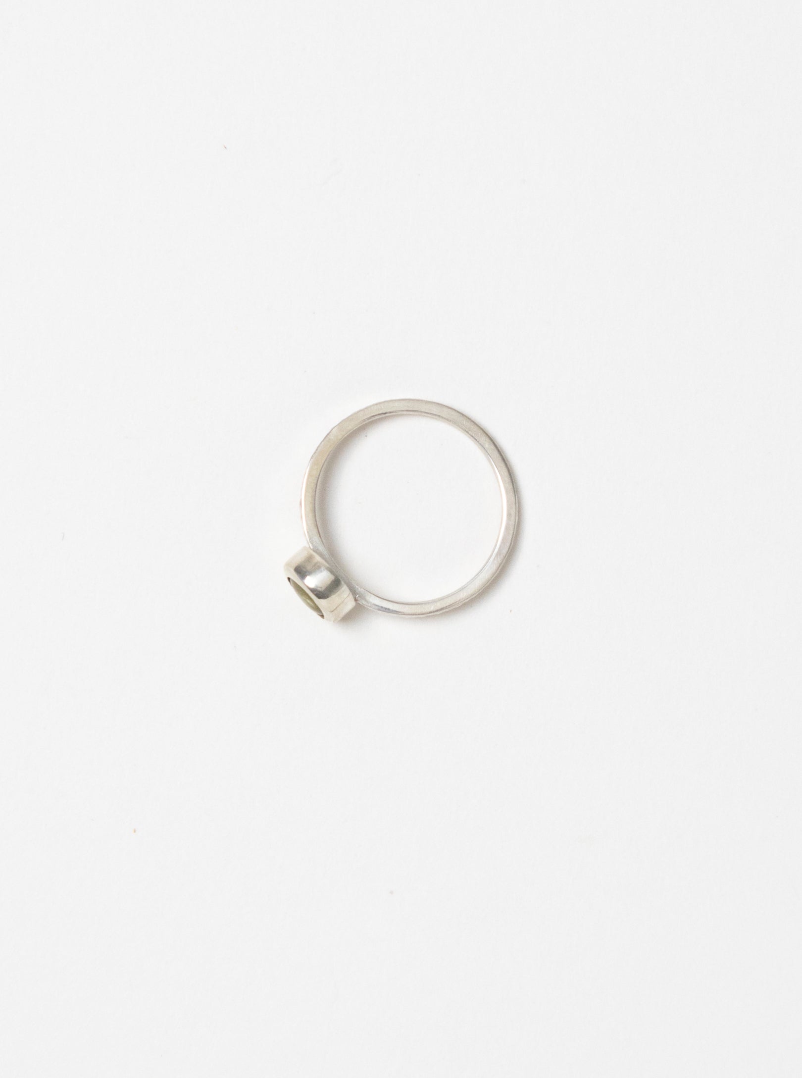 Sterling Silver Green Pearl Ring