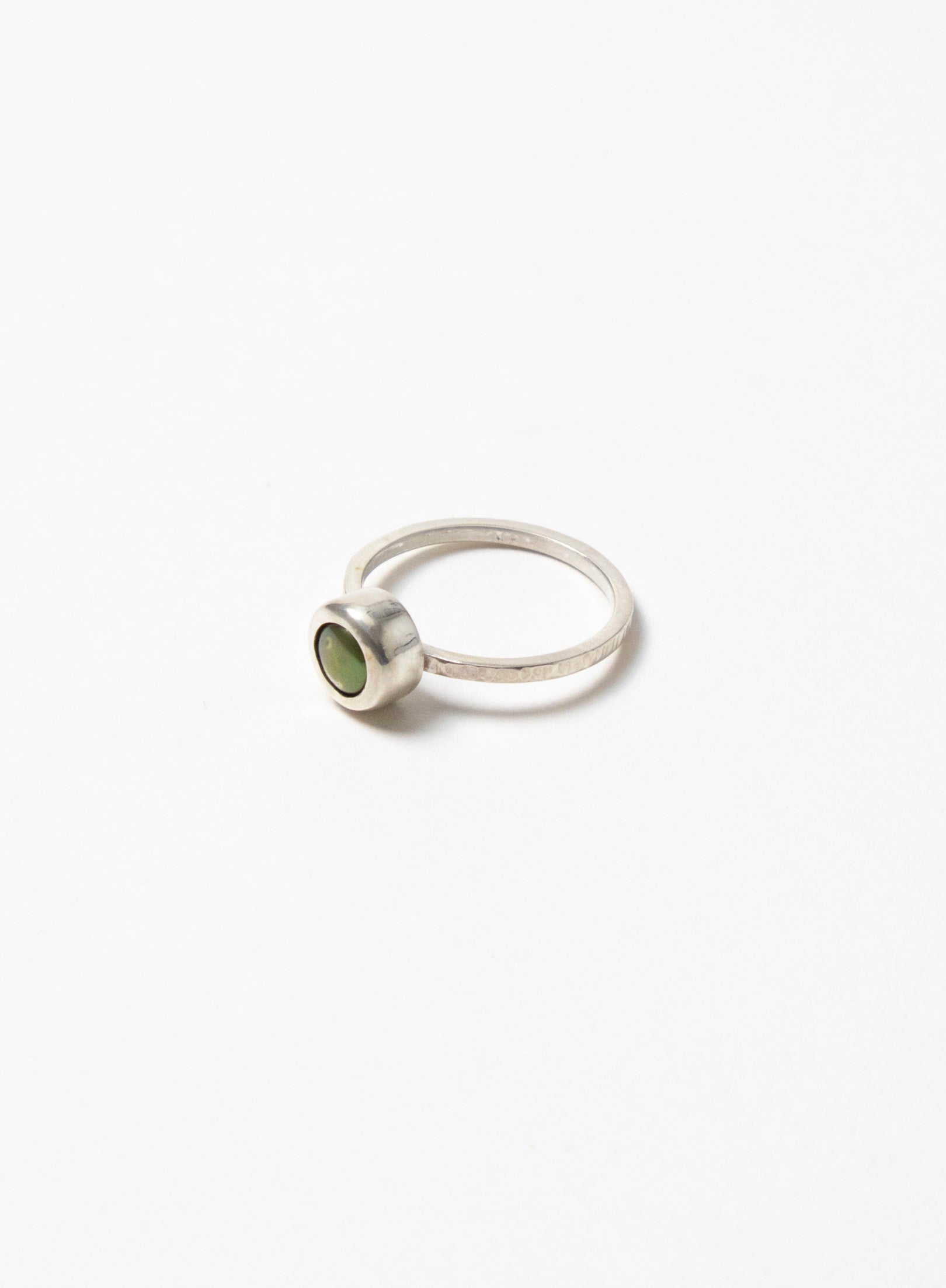 Sterling Silver Green Pearl Ring