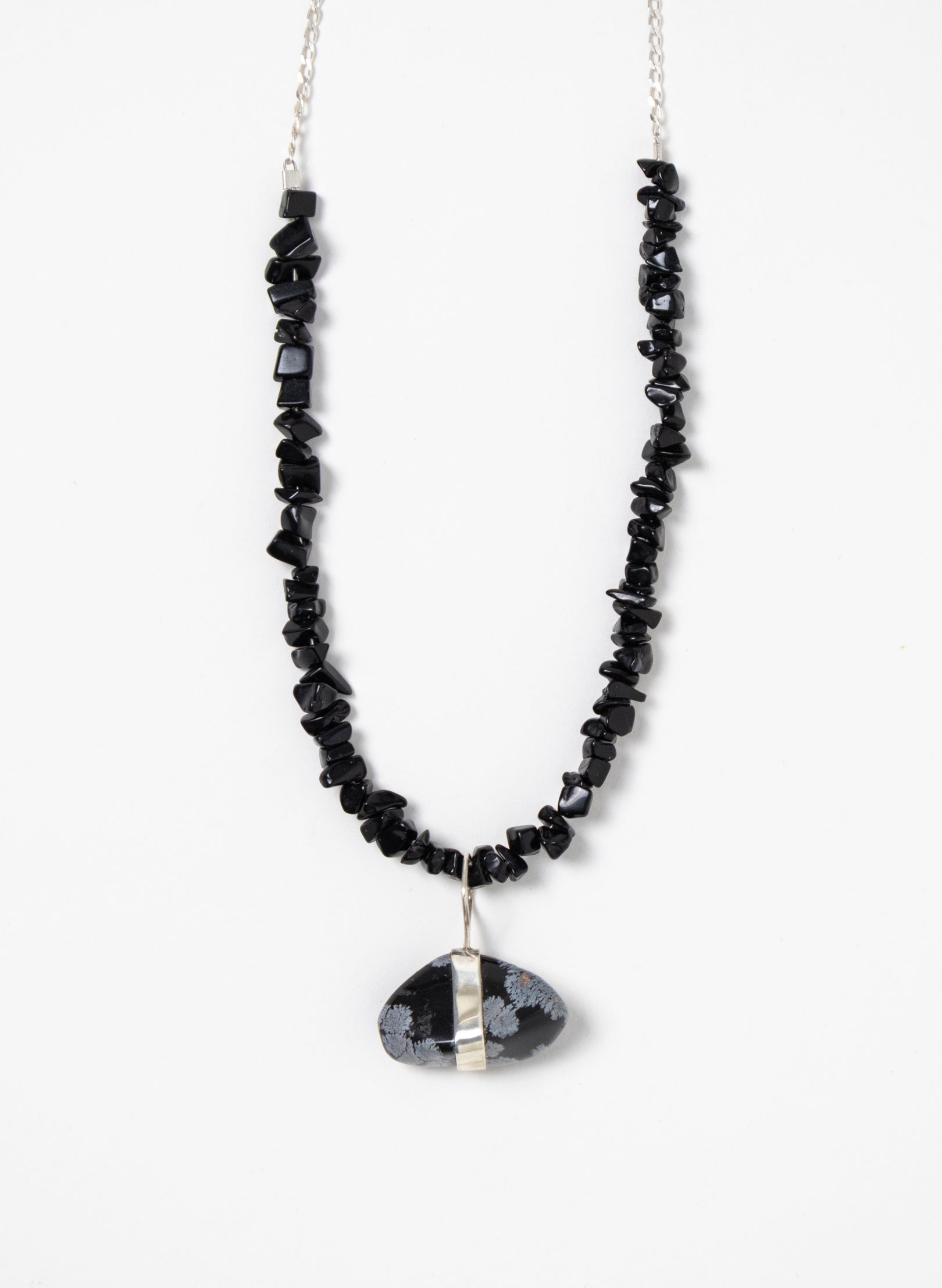 Obsidian Stone Necklace