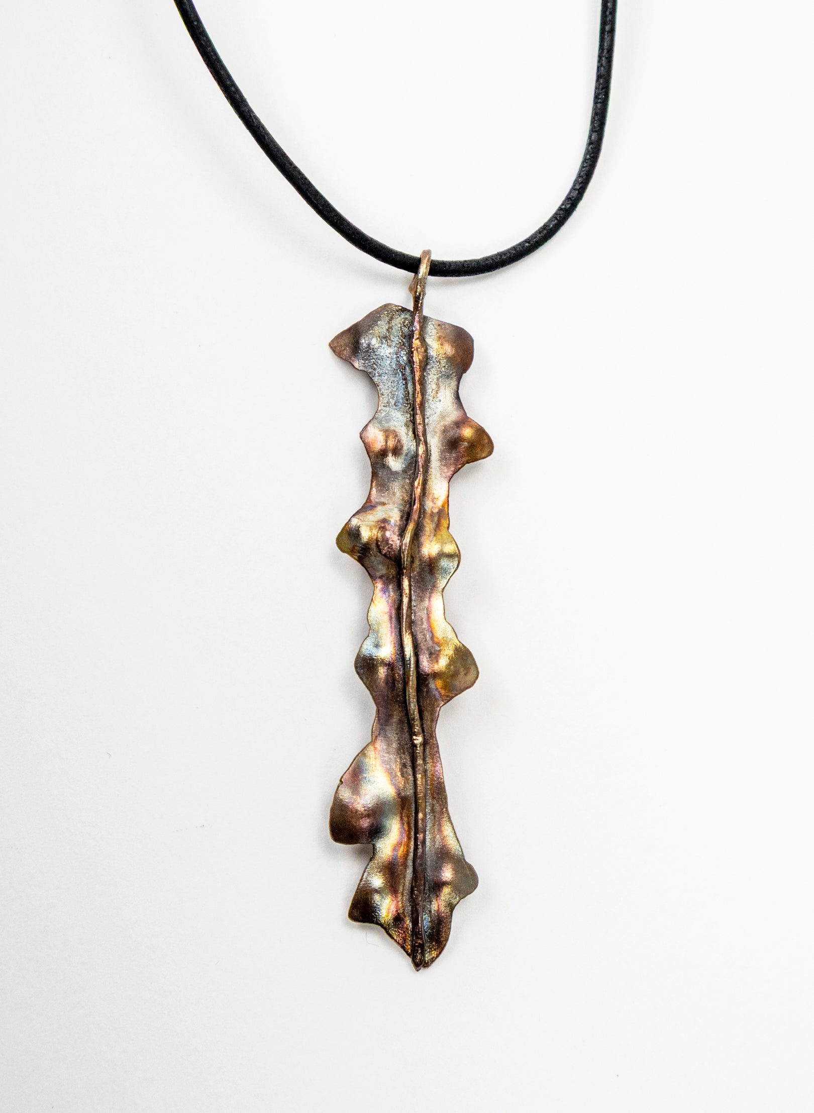 Horoeka Leaf Pendant - Copper