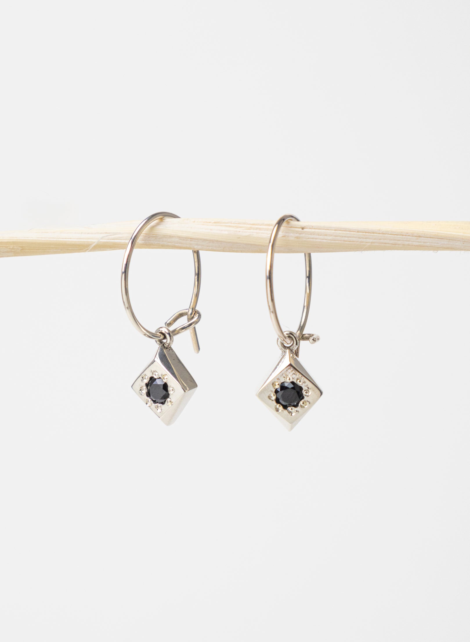 Daisy Cluster Hoop Earrings