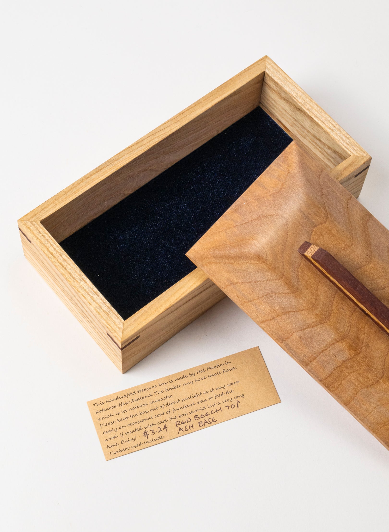 Timber Treasure Box - Red Beech and Ash