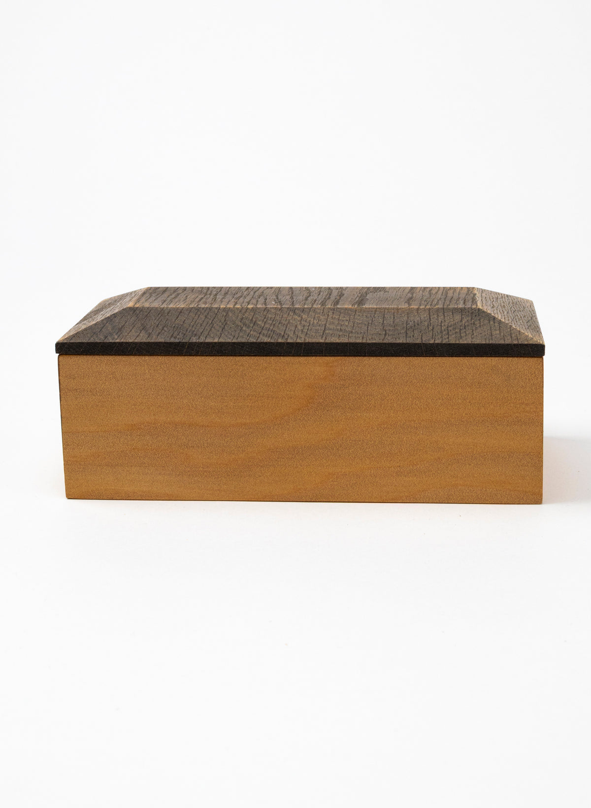 Timber Treasure Box with Kauri base and Stained Oak Lid