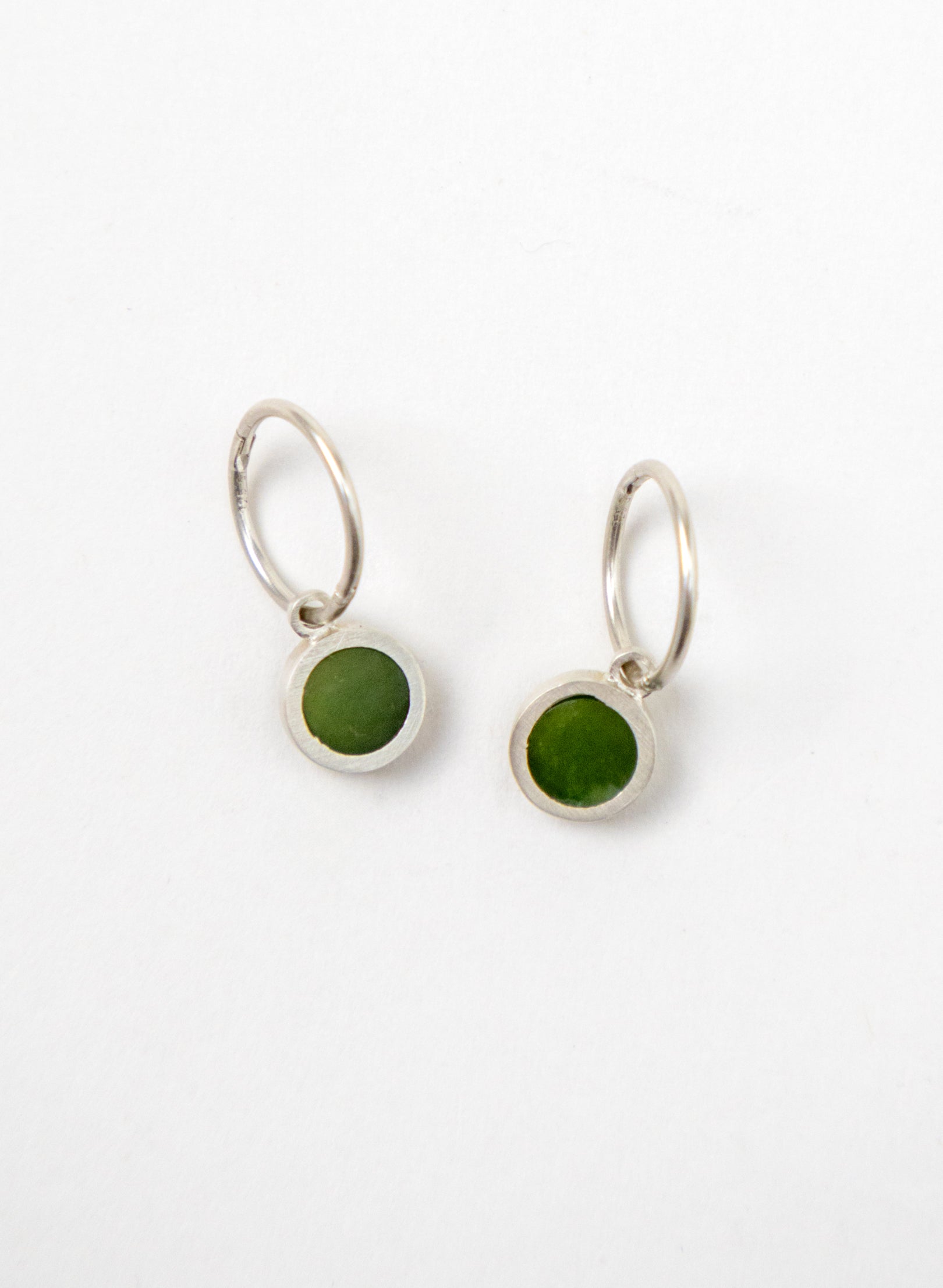 Pounamu Hoop Stud Earrings