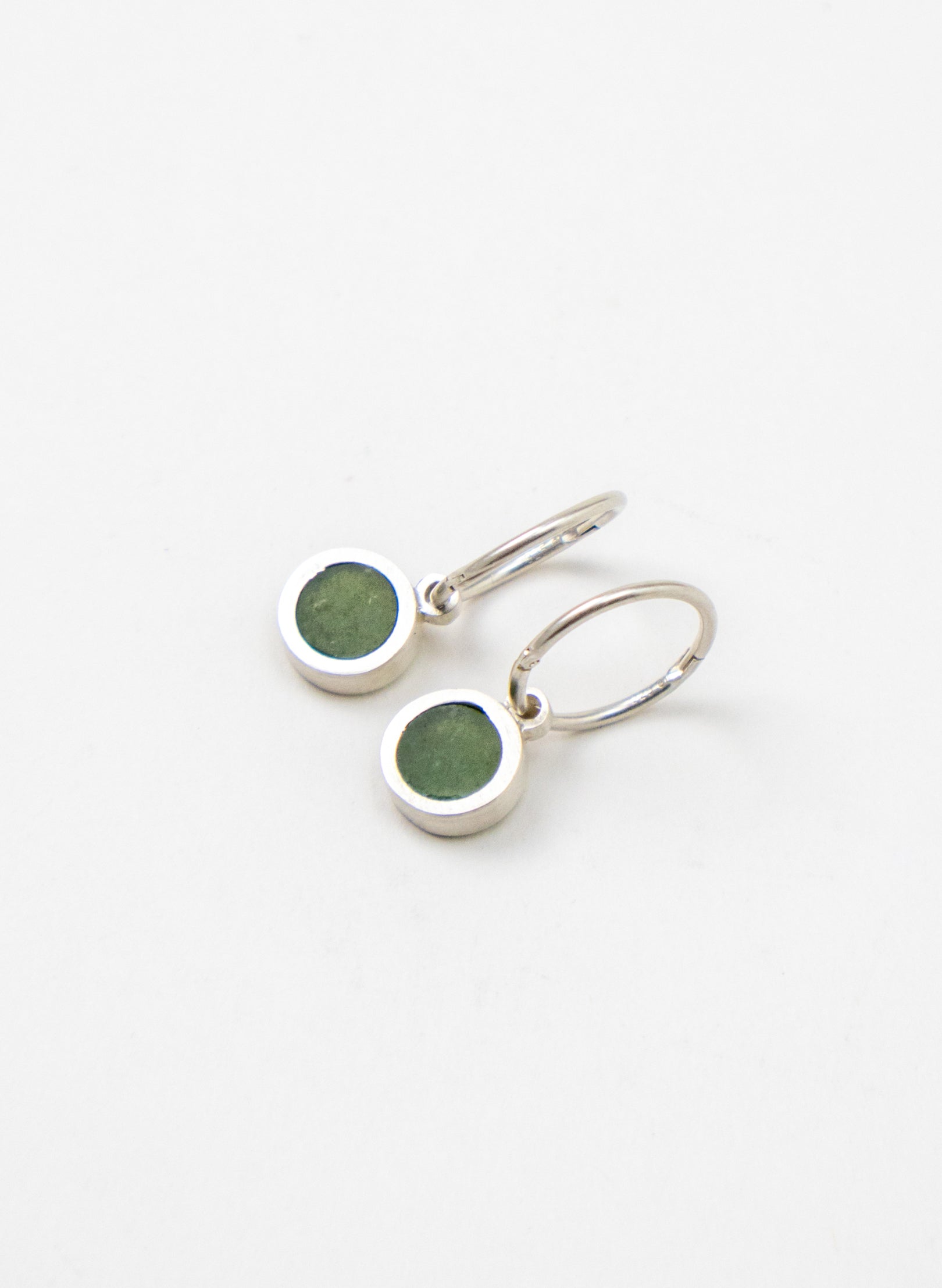 Pounamu Hoop Stud Earrings