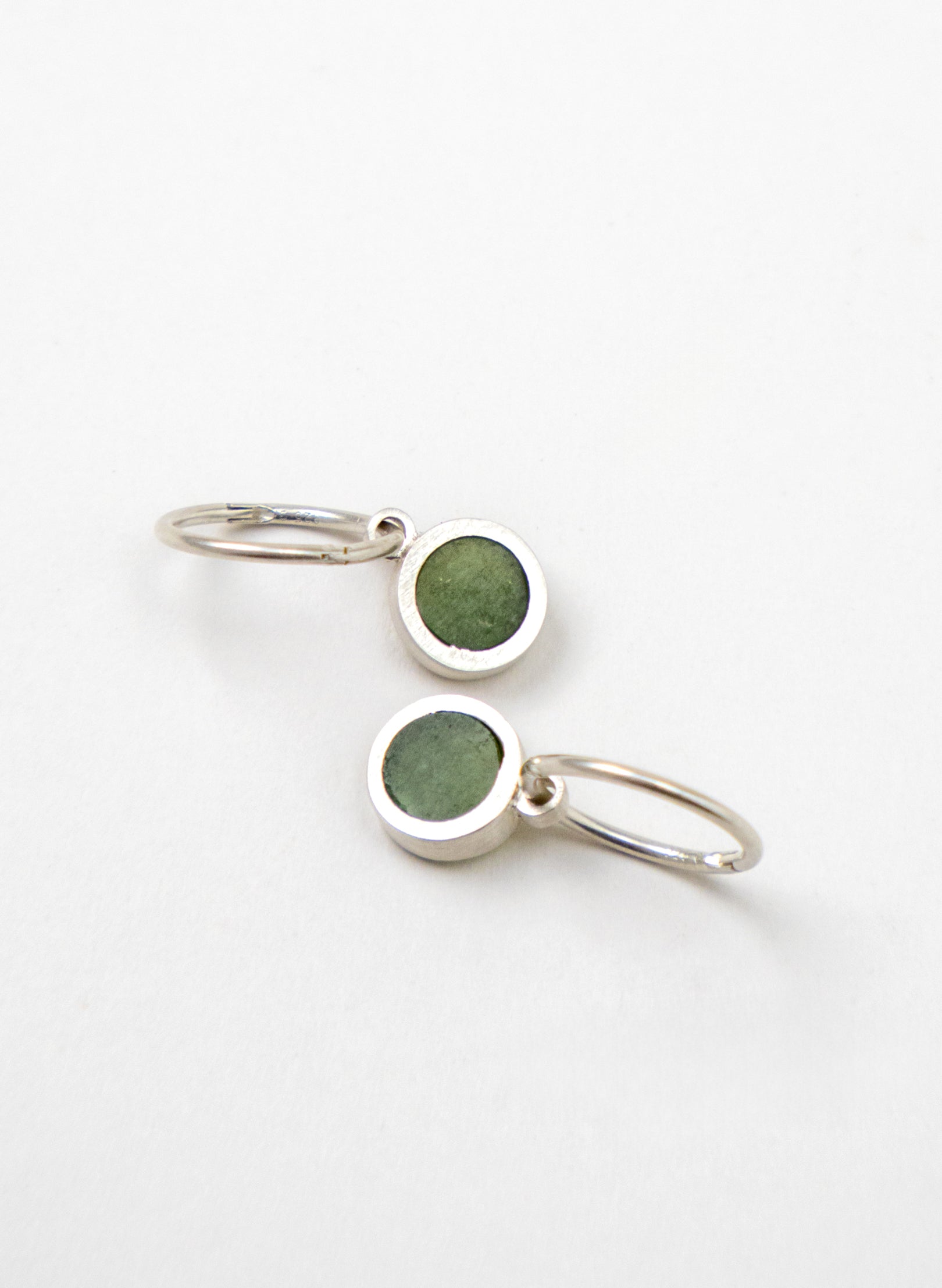 Pounamu Hoop Stud Earrings
