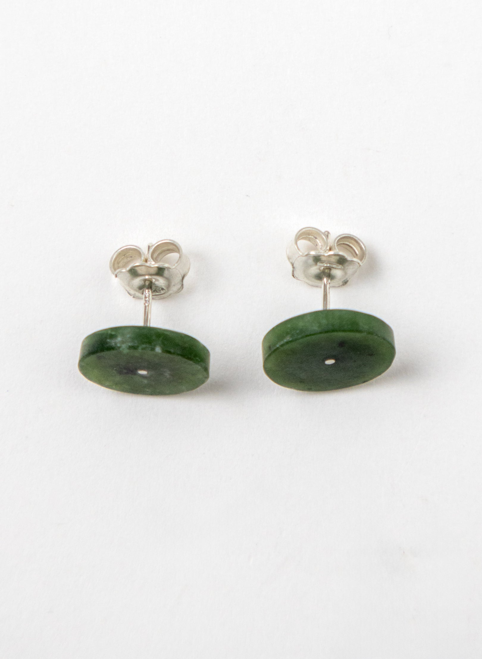 Dot Pounamu Stud Earrings