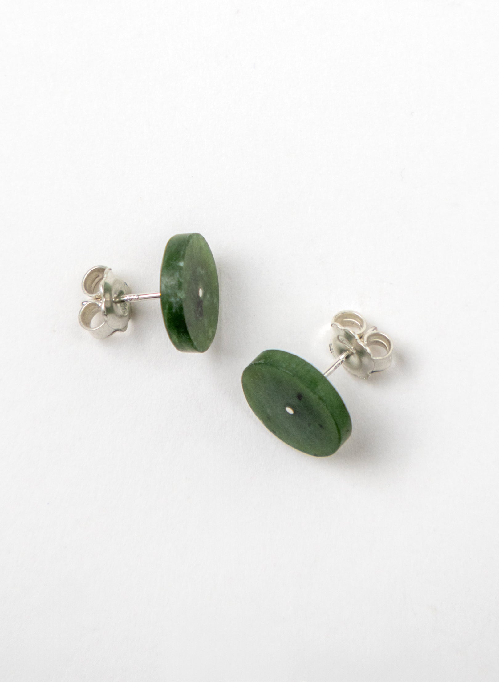Dot Pounamu Stud Earrings