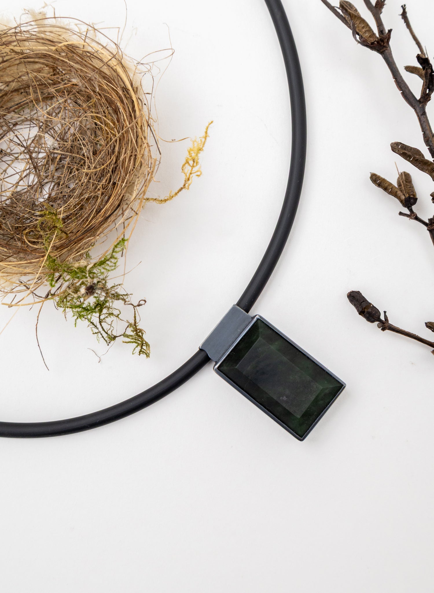 Geometric Pounamu Gem Pendant