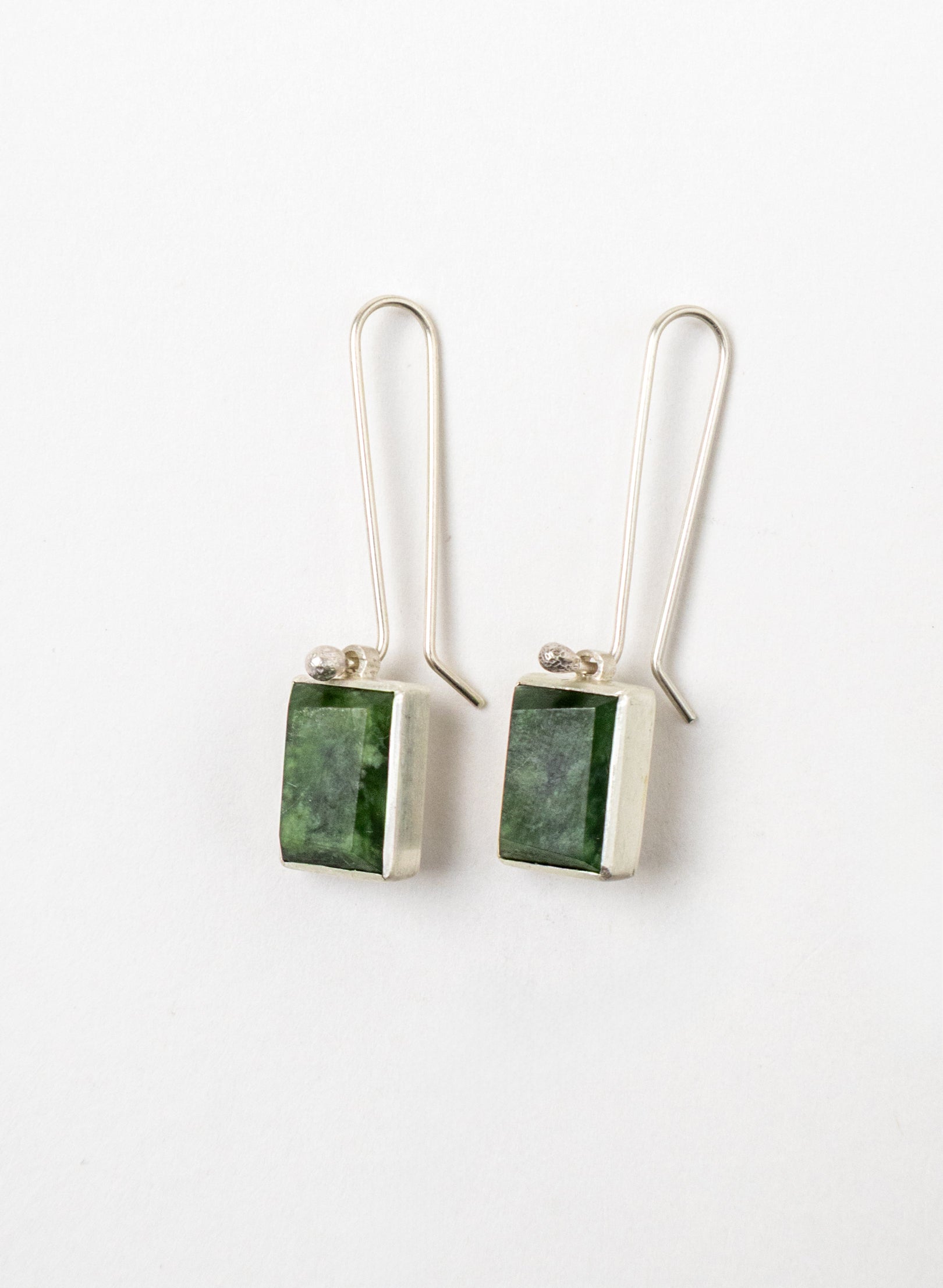 Geometric Facetted Box Earrings A