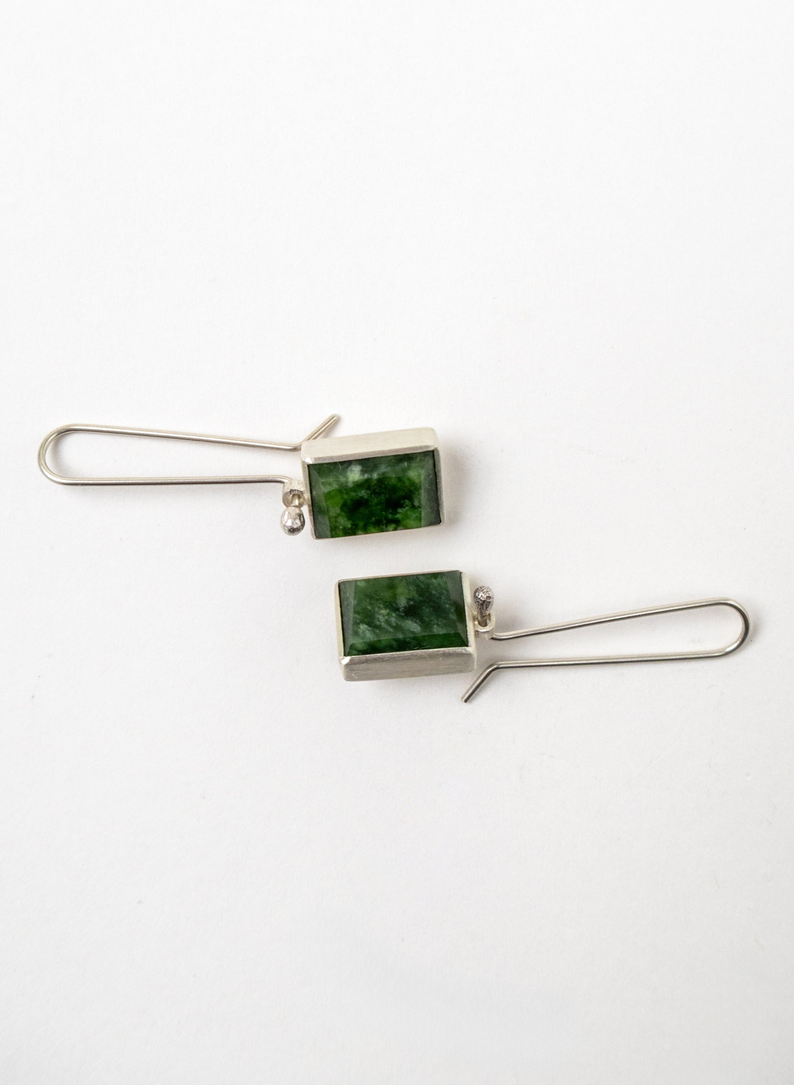 Geometric Facetted Box Earrings A