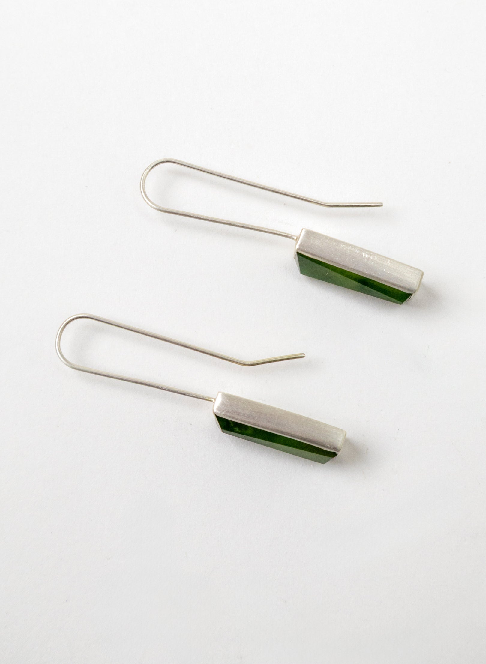 Geometric Facetted Box Earrings B