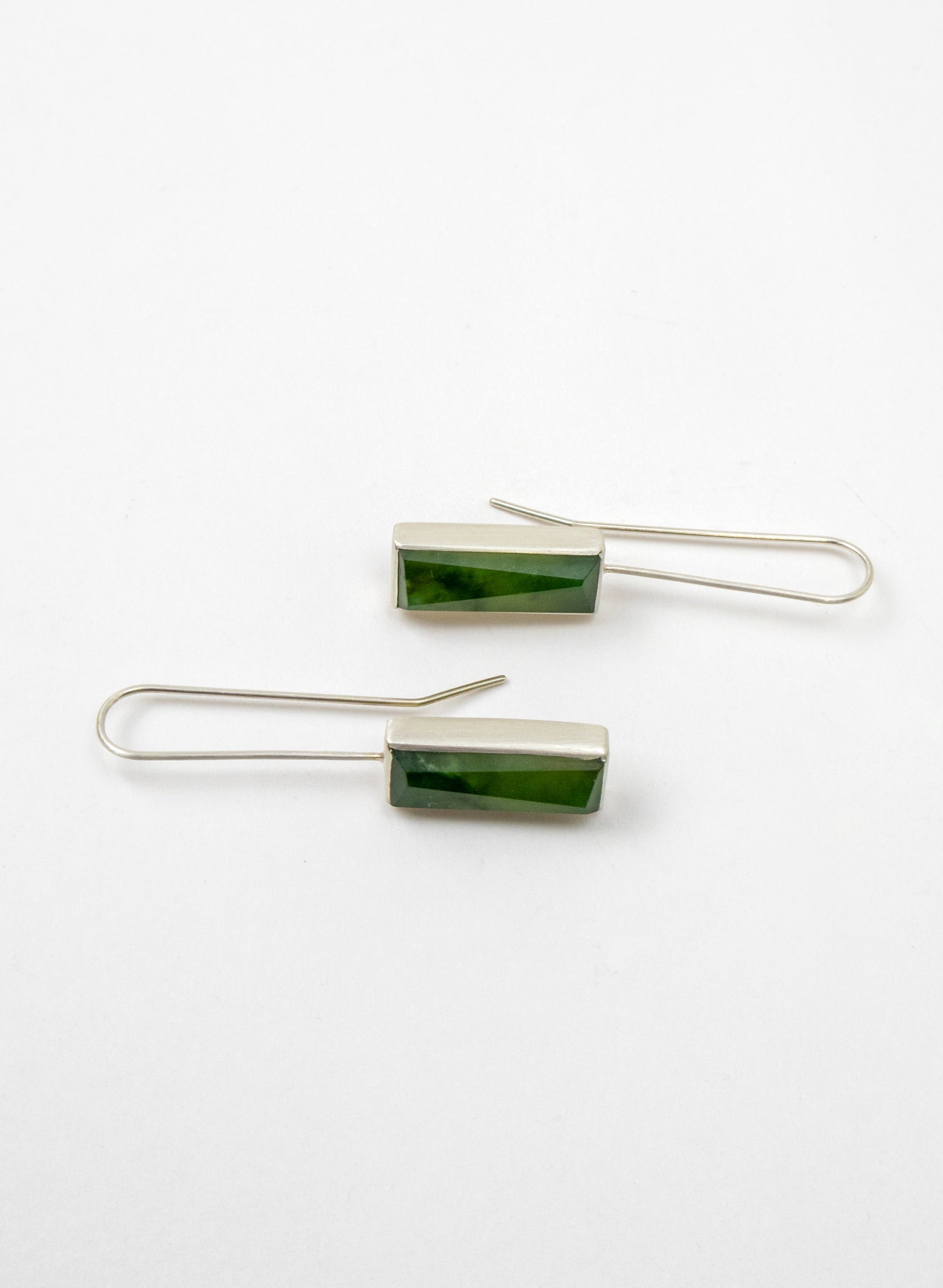 Geometric Facetted Box Earrings B