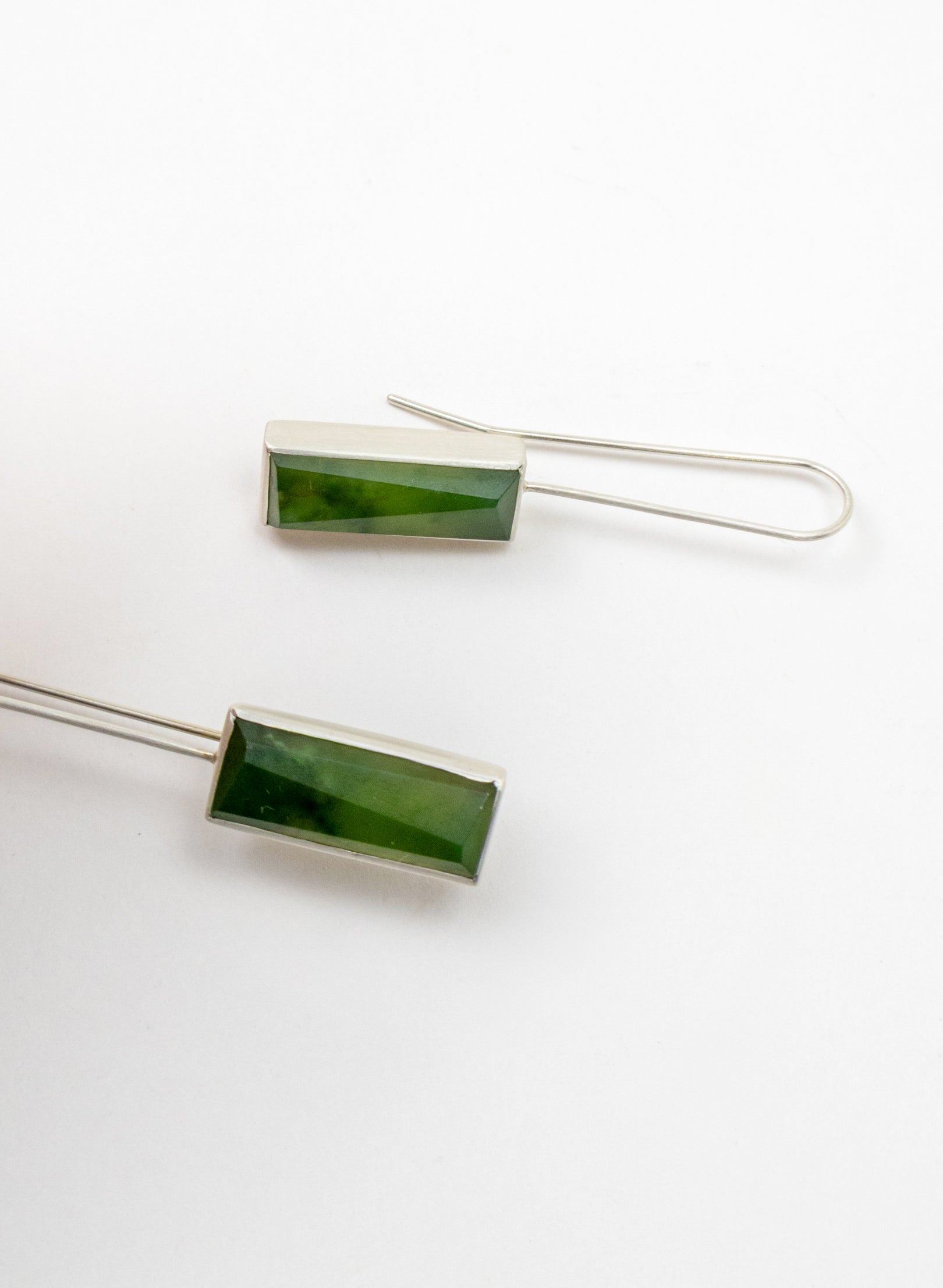 Geometric Facetted Box Earrings B