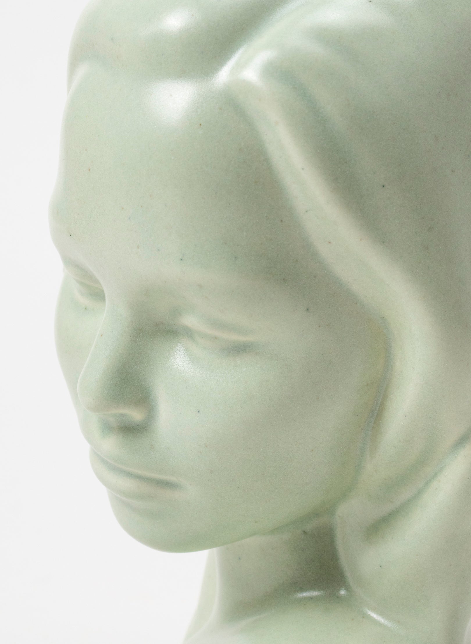 Vahine Porcelain Bust - Pistachio