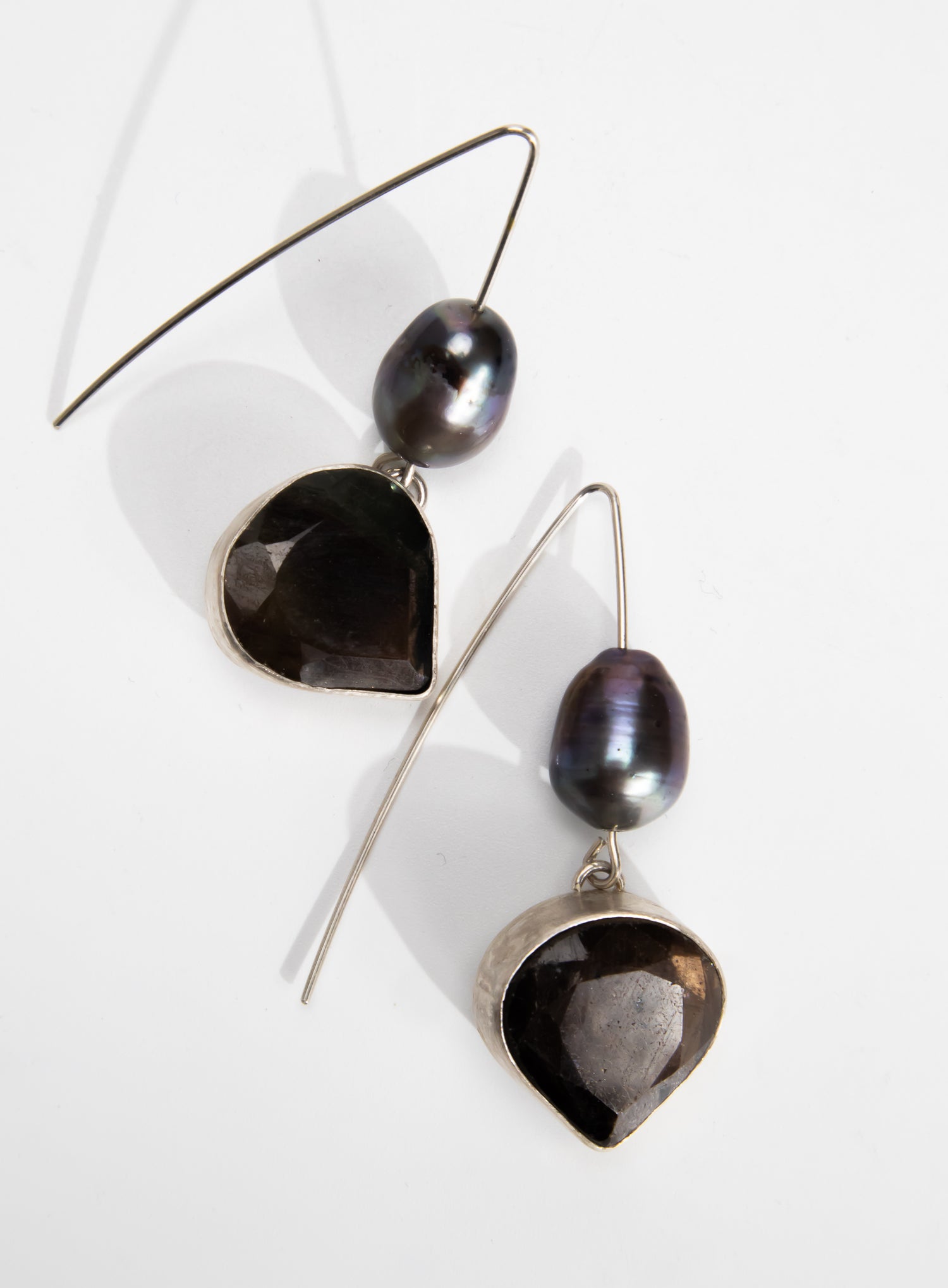 Sapphires &amp; Pearls Earrings