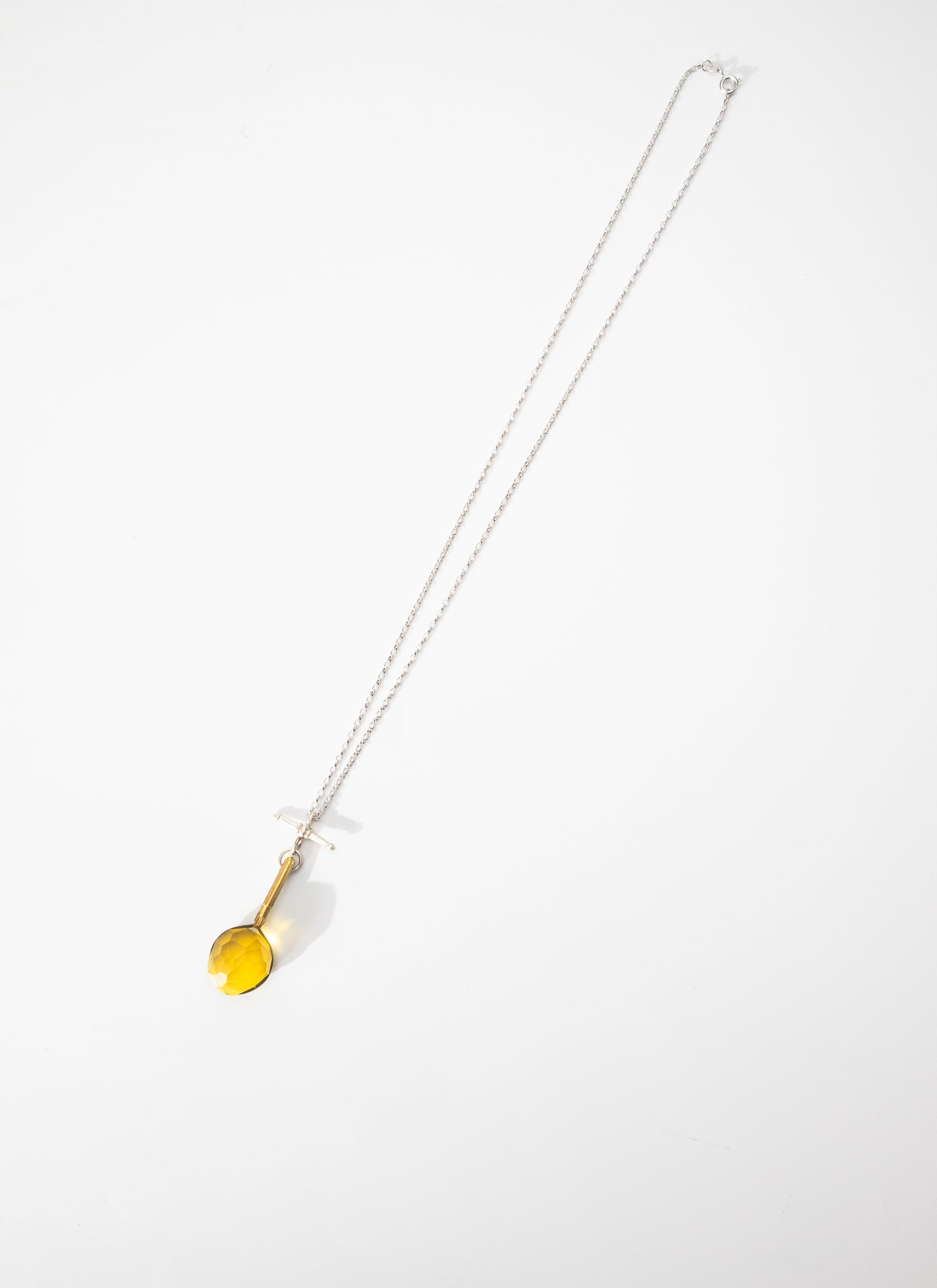NZ Amber & 22ct Gold Pendant