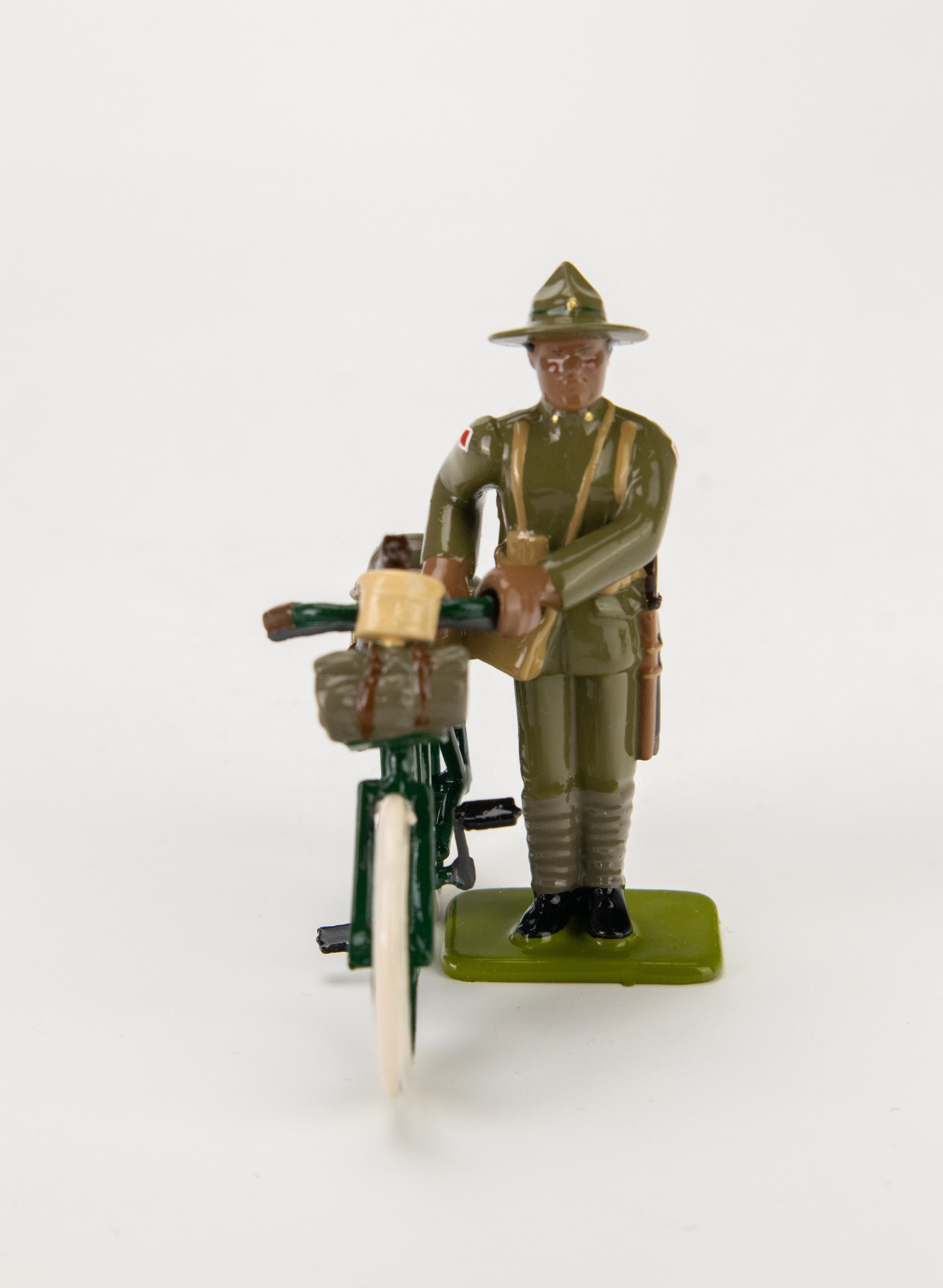 Private Maori with BSA Bicycle