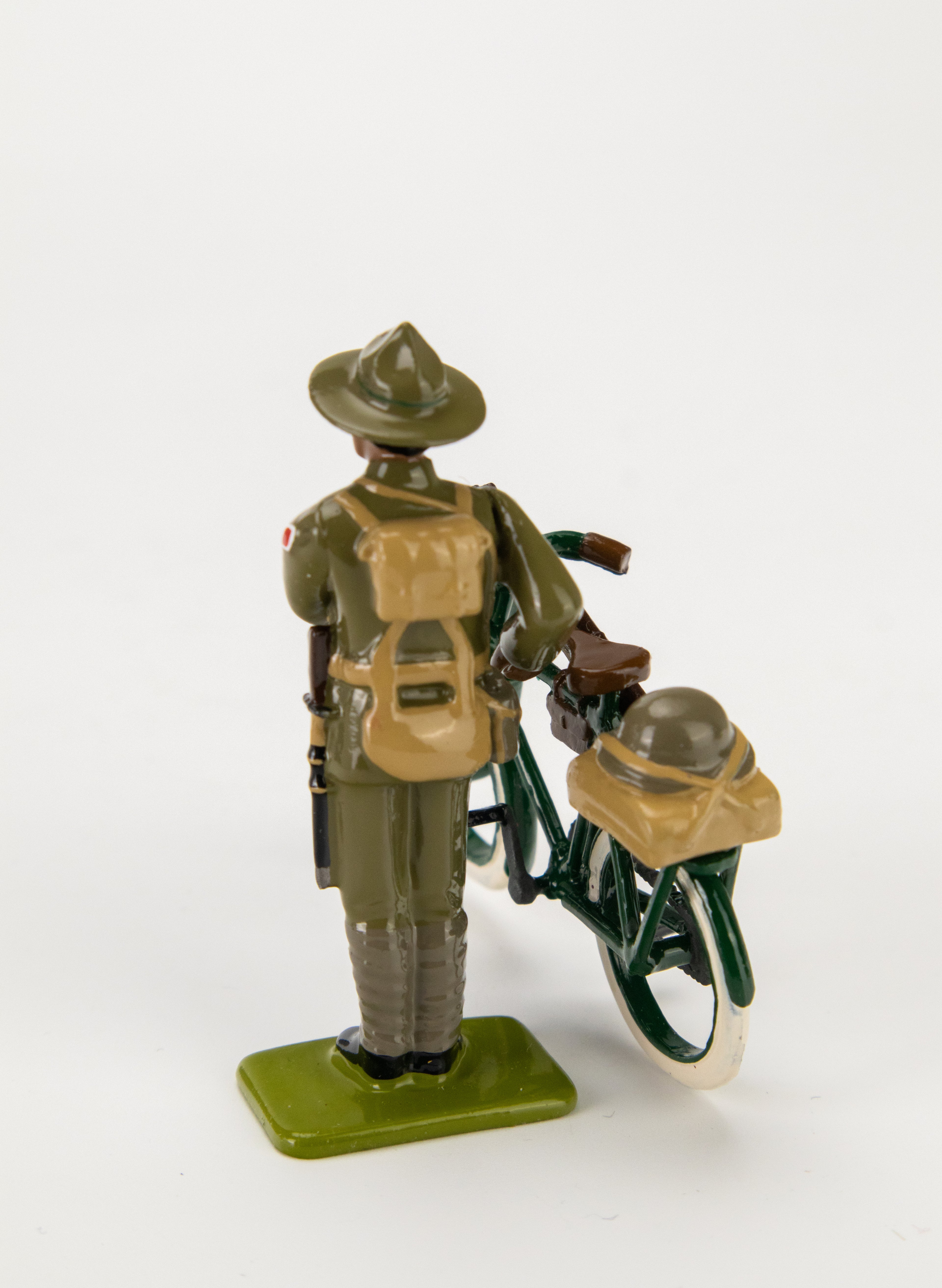 Private Maori with BSA Bicycle