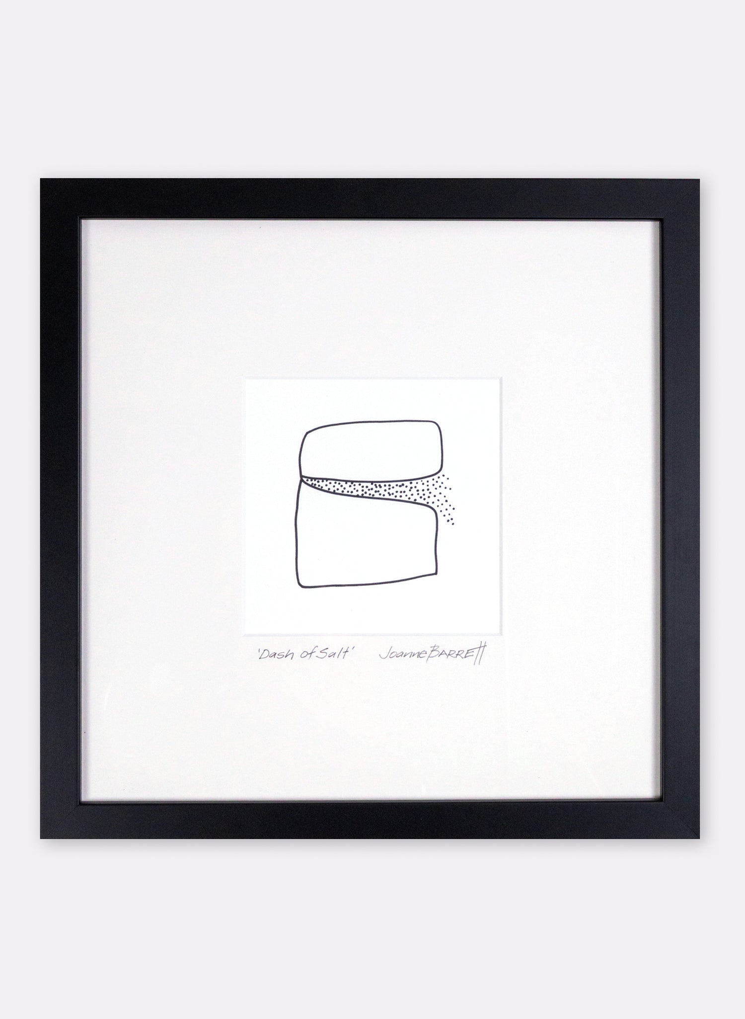 Dash Of Salt Framed Print