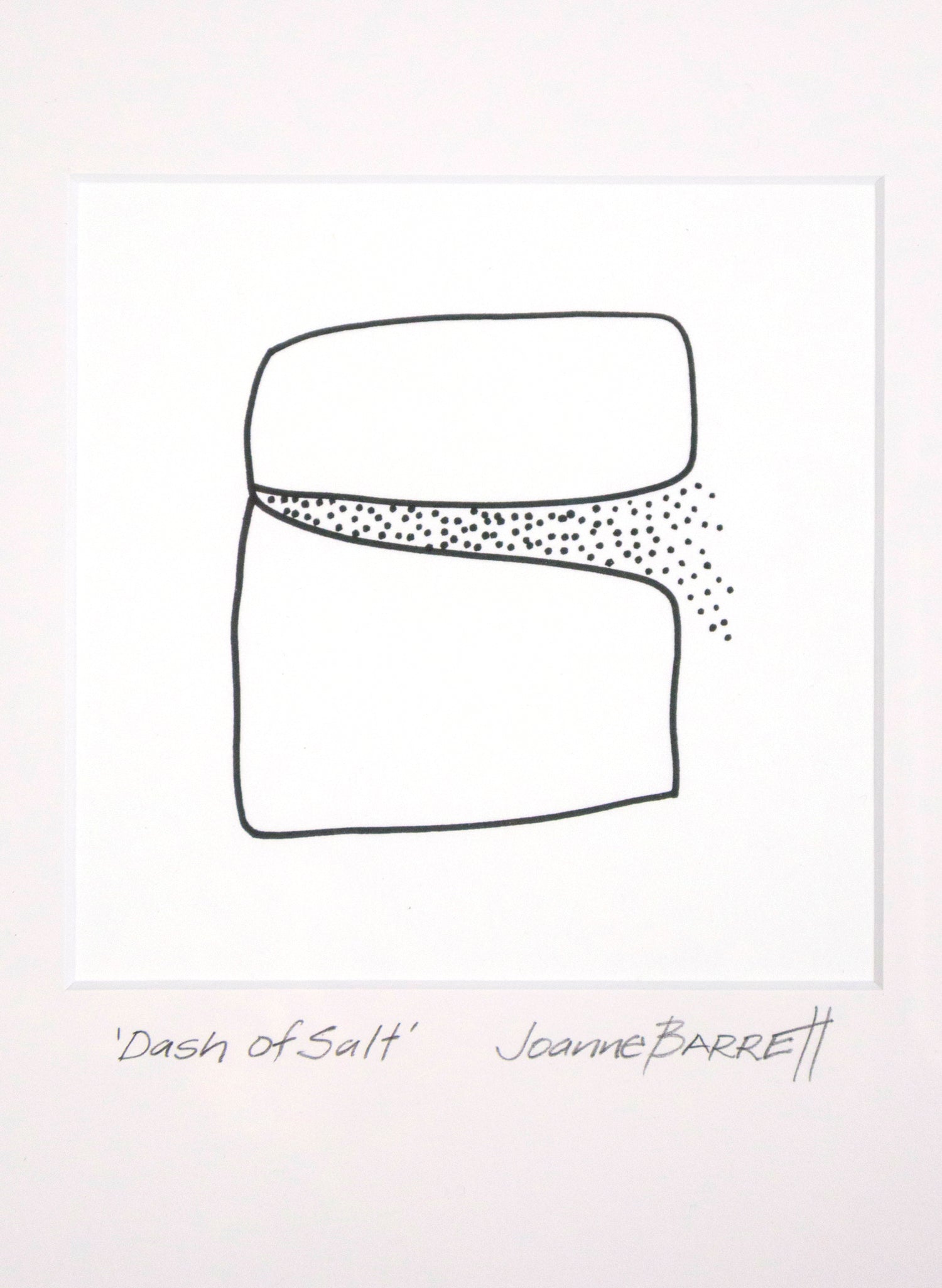 Dash Of Salt Framed Print