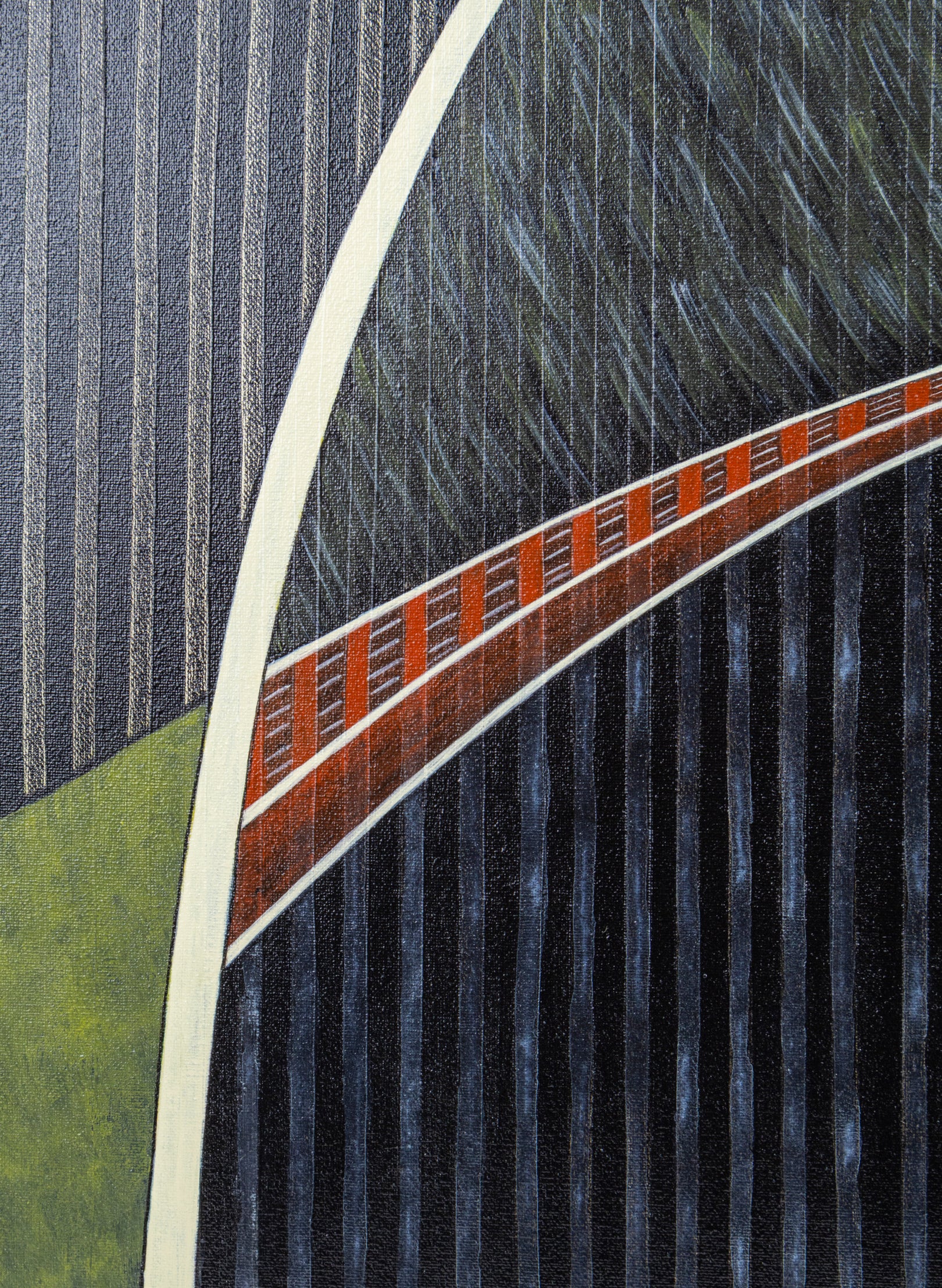 Red Feathers Original Painting