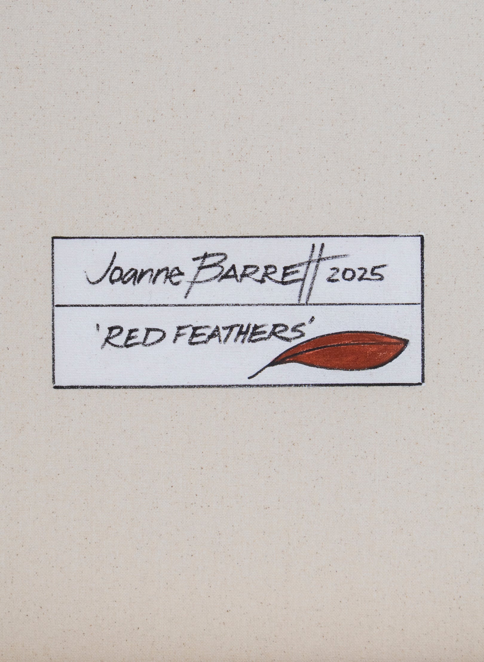 Red Feathers Original Painting