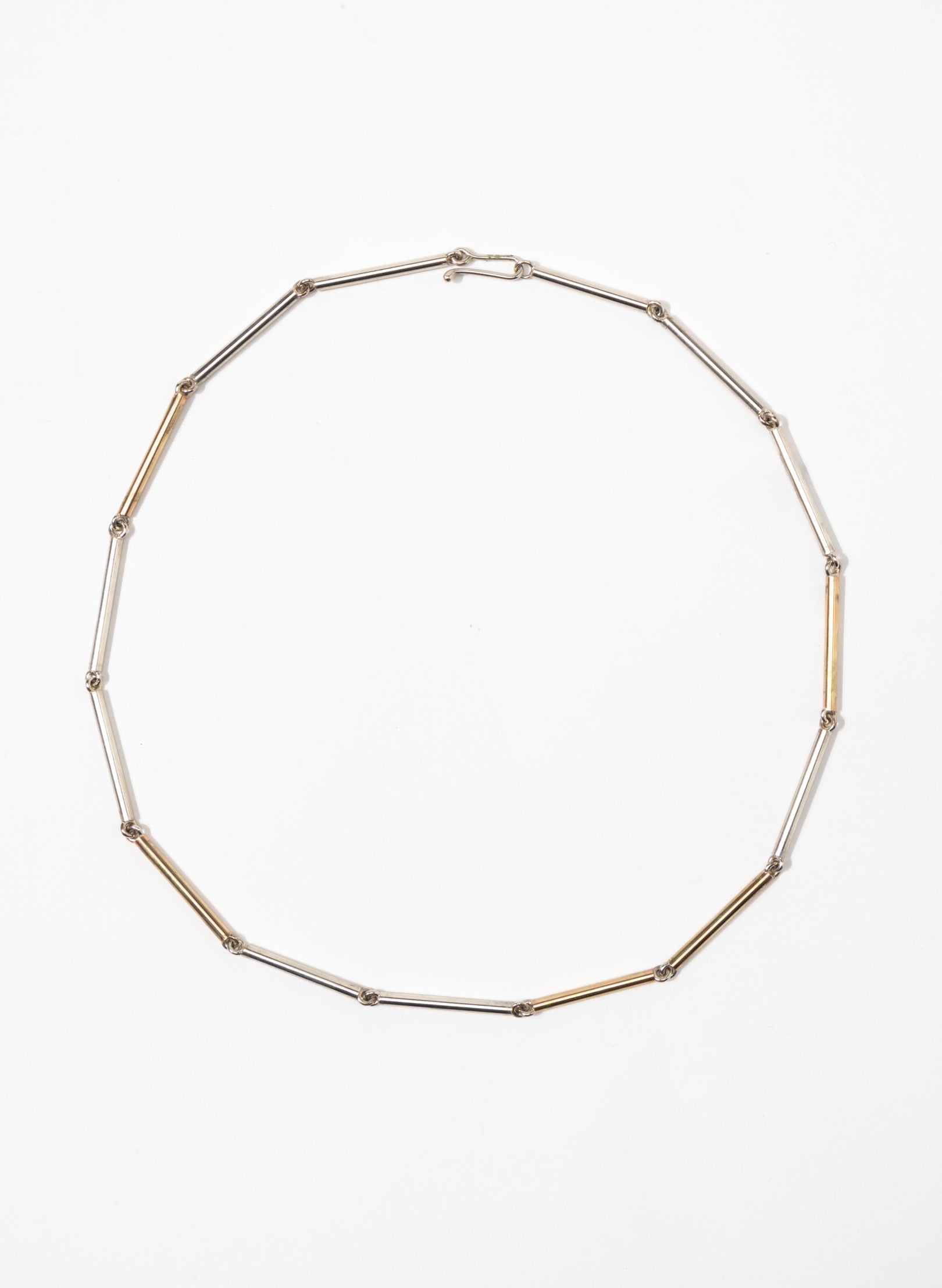 Chineer Necklace with Silver and 9ct Gold