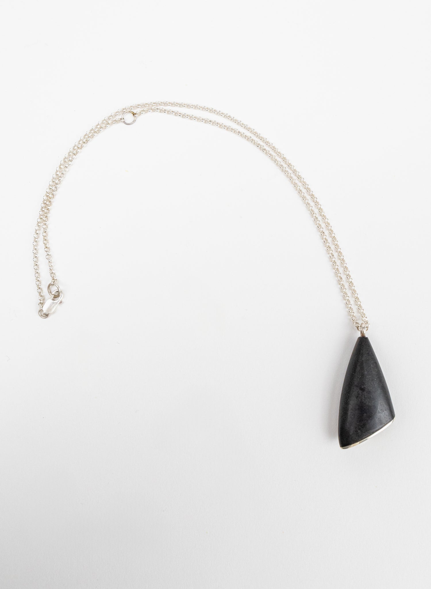 Basalt and Sterling Silver Pendant