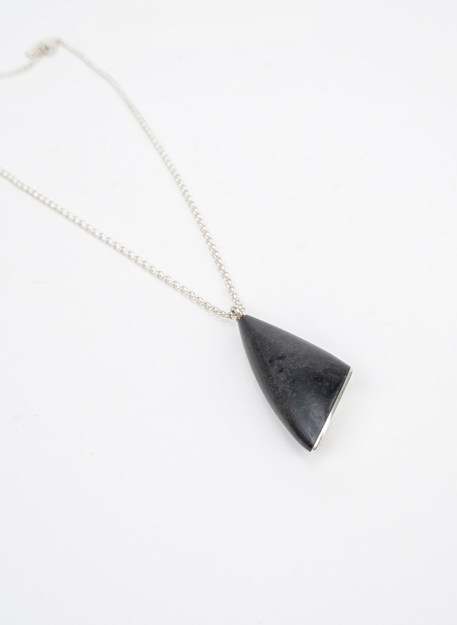 Basalt and Sterling Silver Pendant