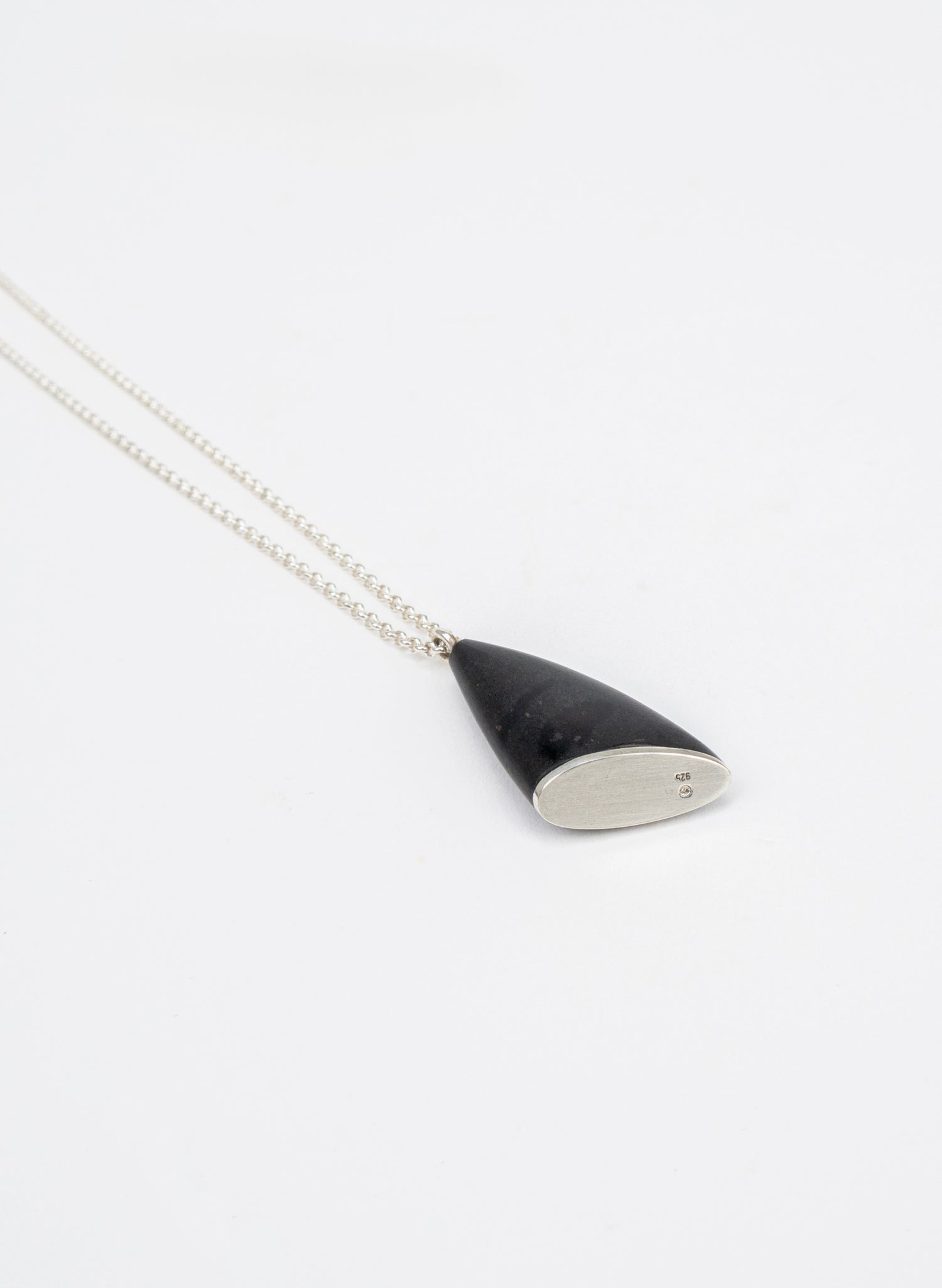 Basalt and Sterling Silver Pendant