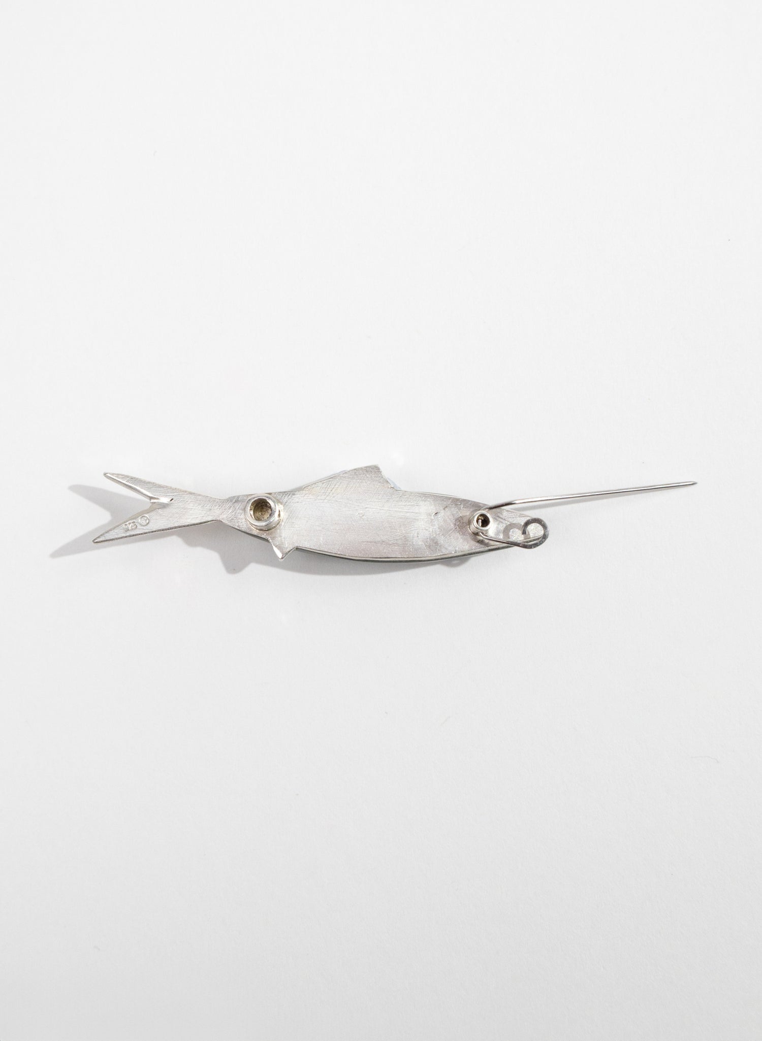 Fish Brooch with 9ct Gold Eye