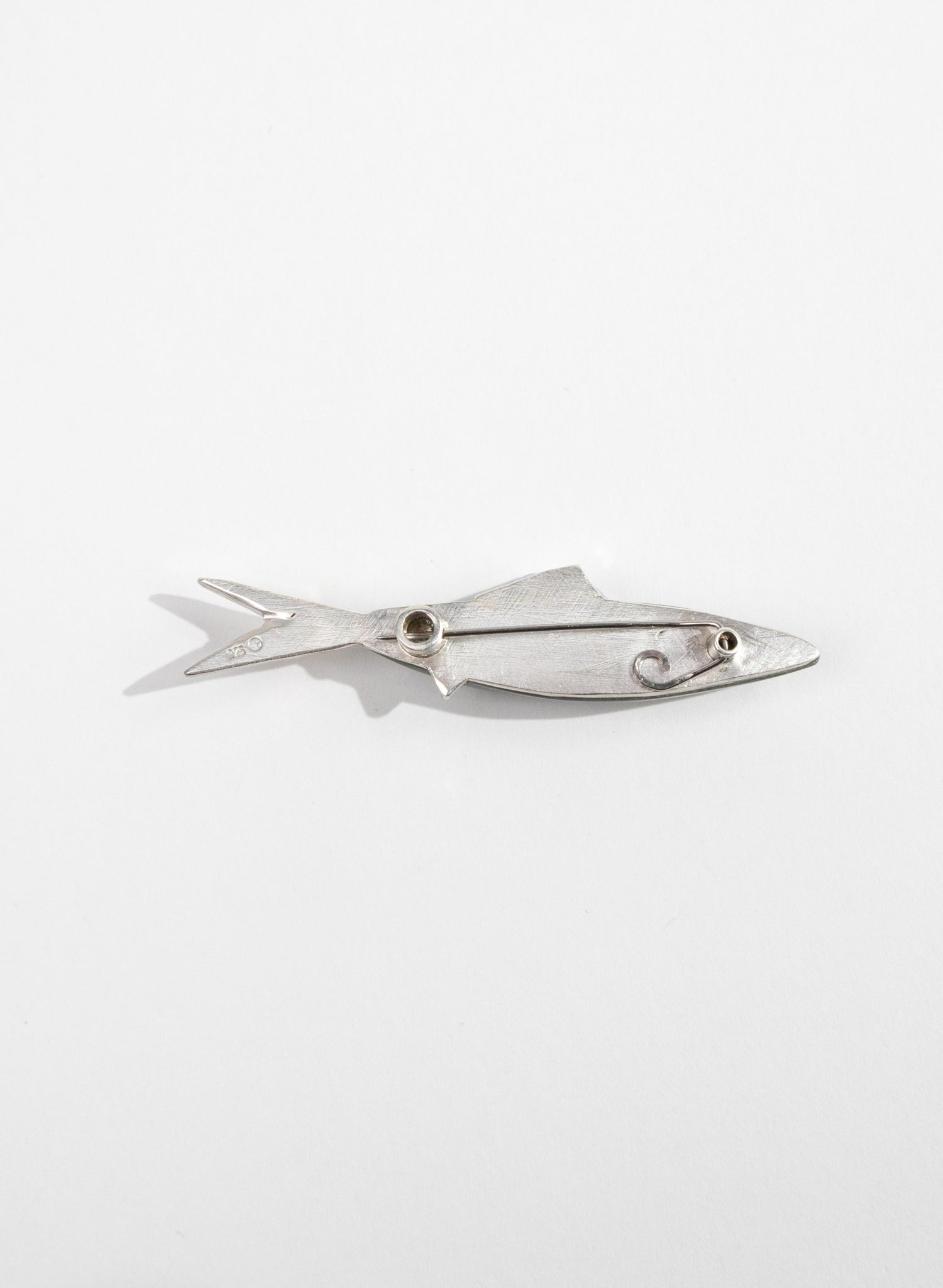 Fish Brooch with 9ct Gold Eye